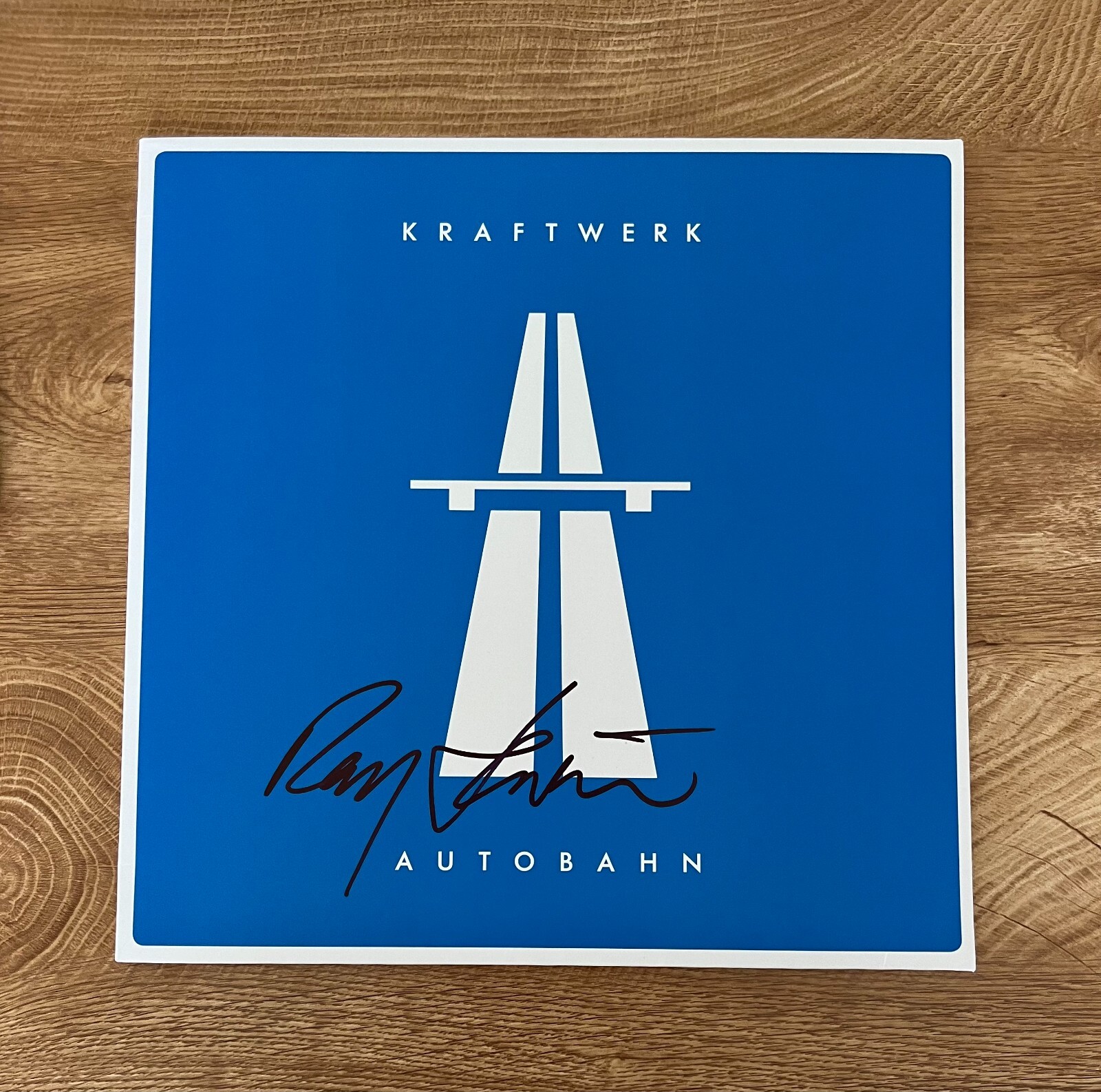 * RALF HUTTER * signed vinyl album * KRAFTWERK * AUTOBAHN * 2