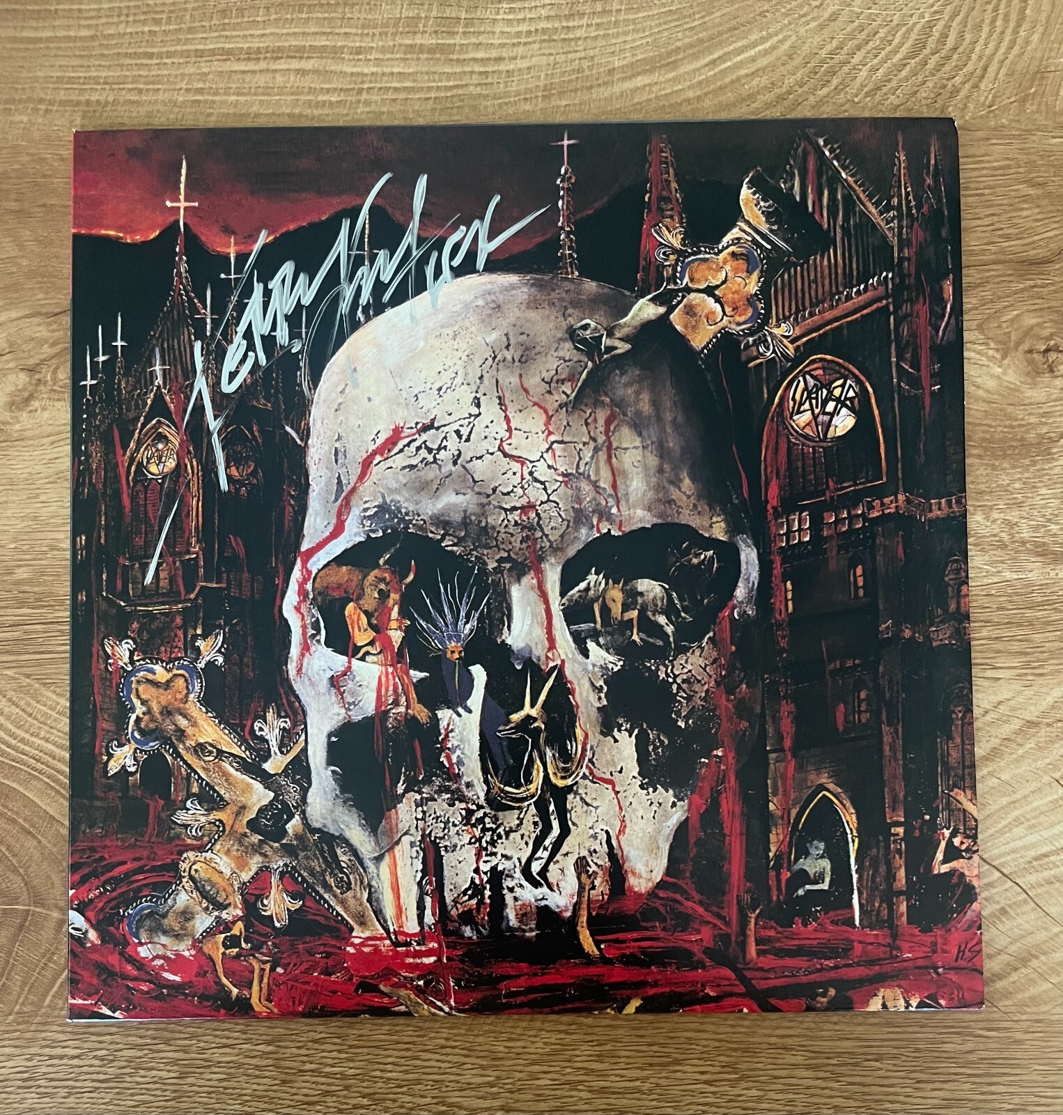 * KERRY KING * signed vinyl album * SLAYER * SOUTH OF HEAVEN * PROOF * 1