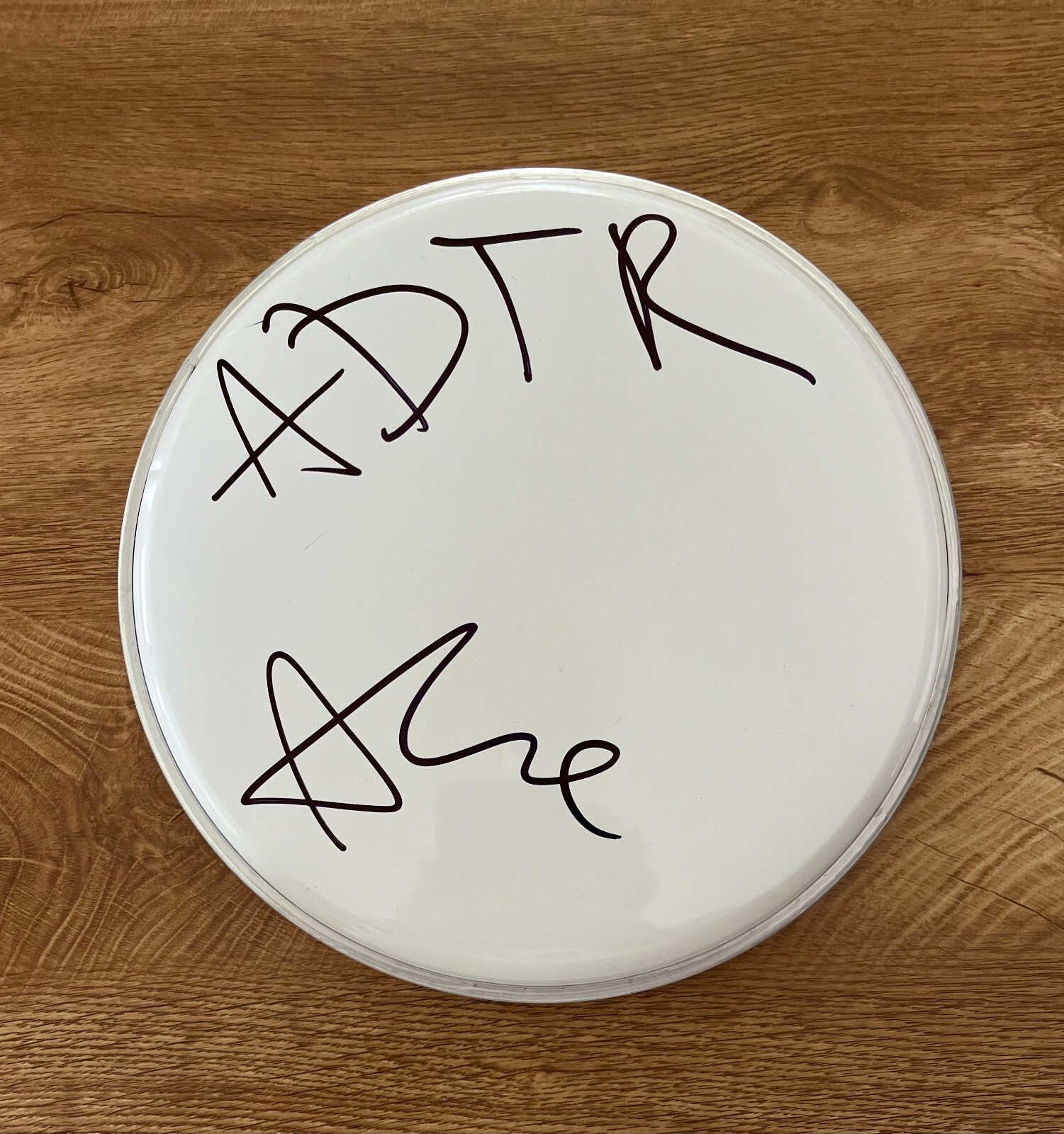 * ALEX SHELNUTT * SIGNED 10″ DRUMHEAD * A DAY TO REMEMBER * 2 COLLECTIBLE MEMORABILIA