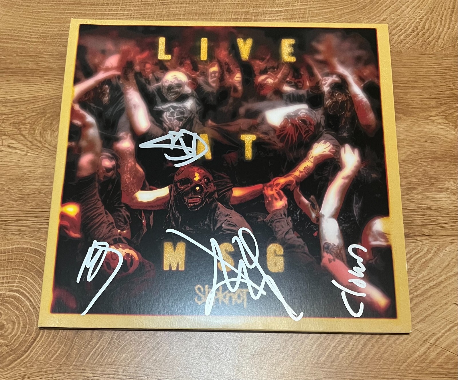 * SLIPKNOT * signed vinyl album * LIVE AT MSG * SID, MICK, JIM & CLOWN * 1