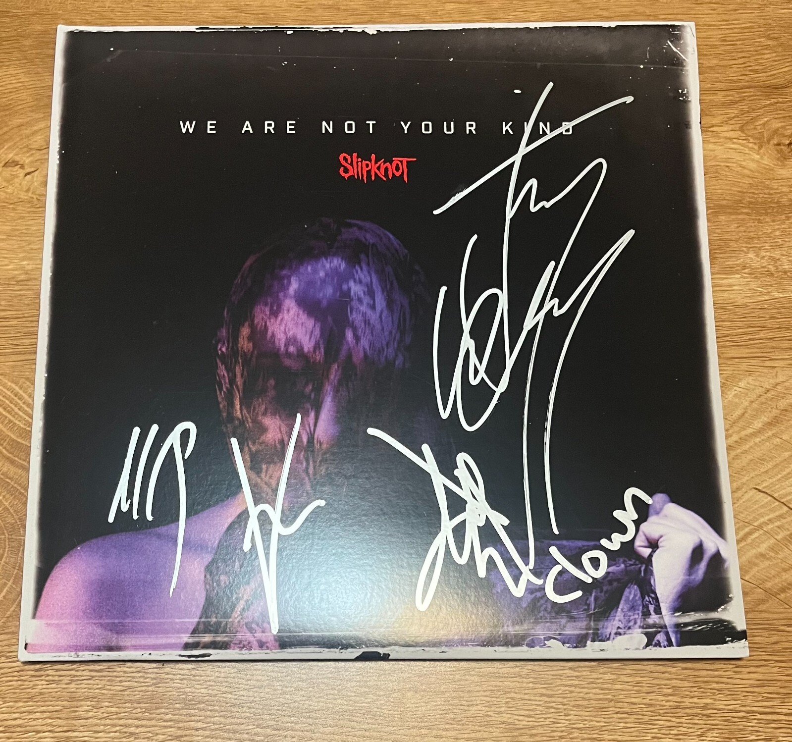 * SLIPKNOT * signed album * WE ARE NOT YOUR KIND * JIM, V-MAN, CLOWN, MICK, JAY