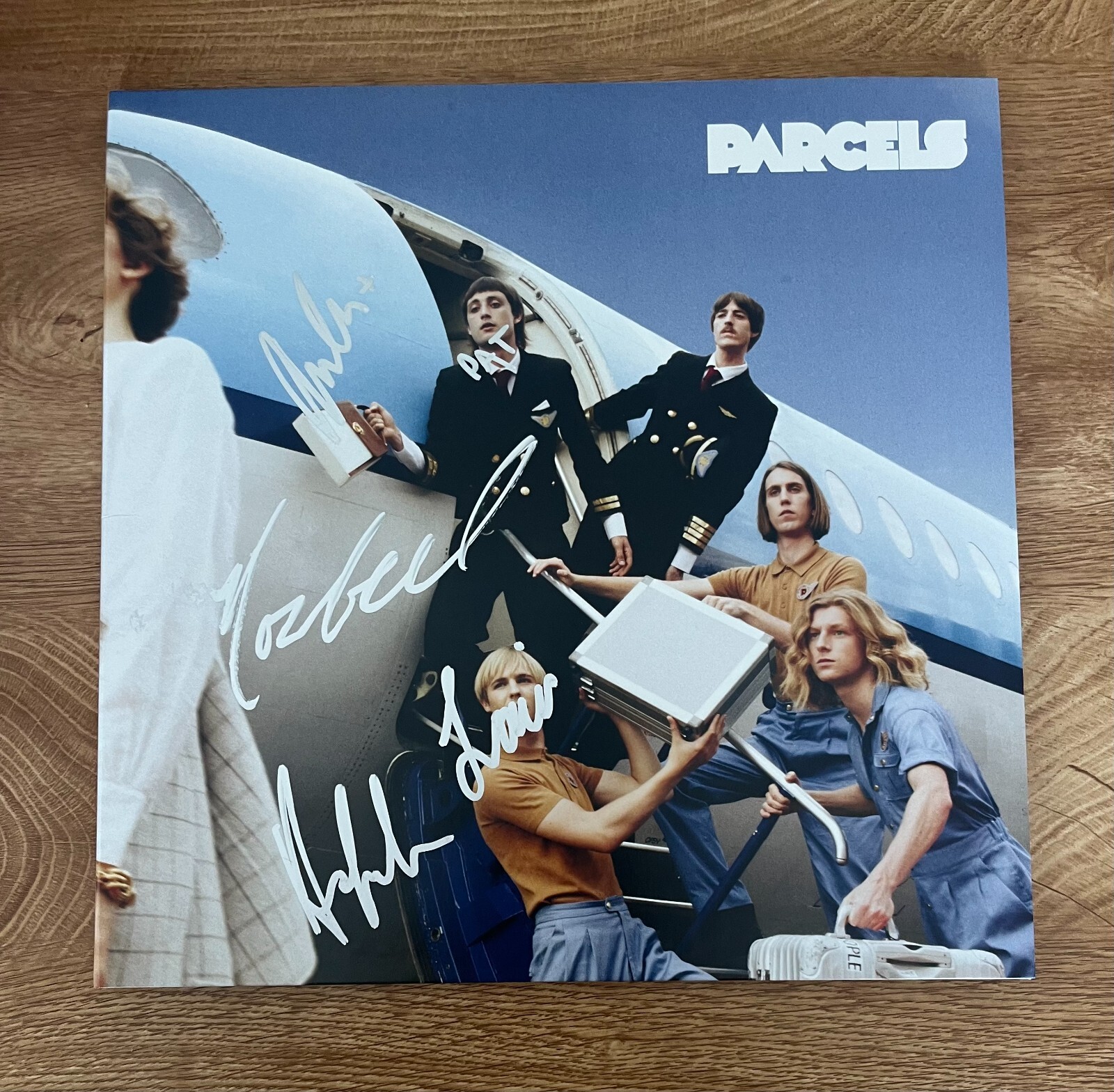 * PARCELS * signed vinyl album * DEBUT ALBUM * LOUIE, PAT, NOAH, ANATOLE & JULES