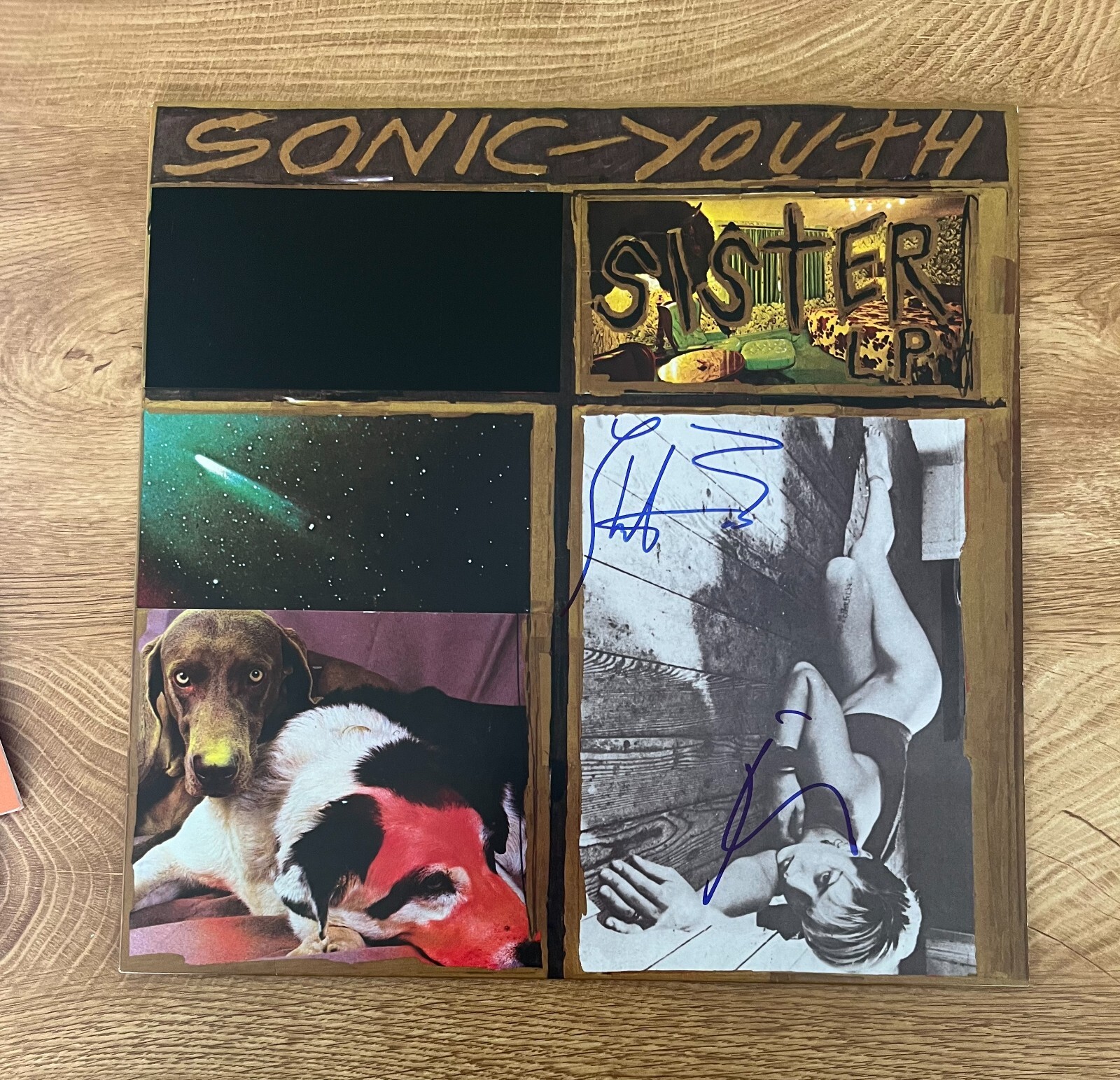 * SONIC YOUTH * signed vinyl album * SISTER * THURSTON MOORE & KIM GORDON * 1