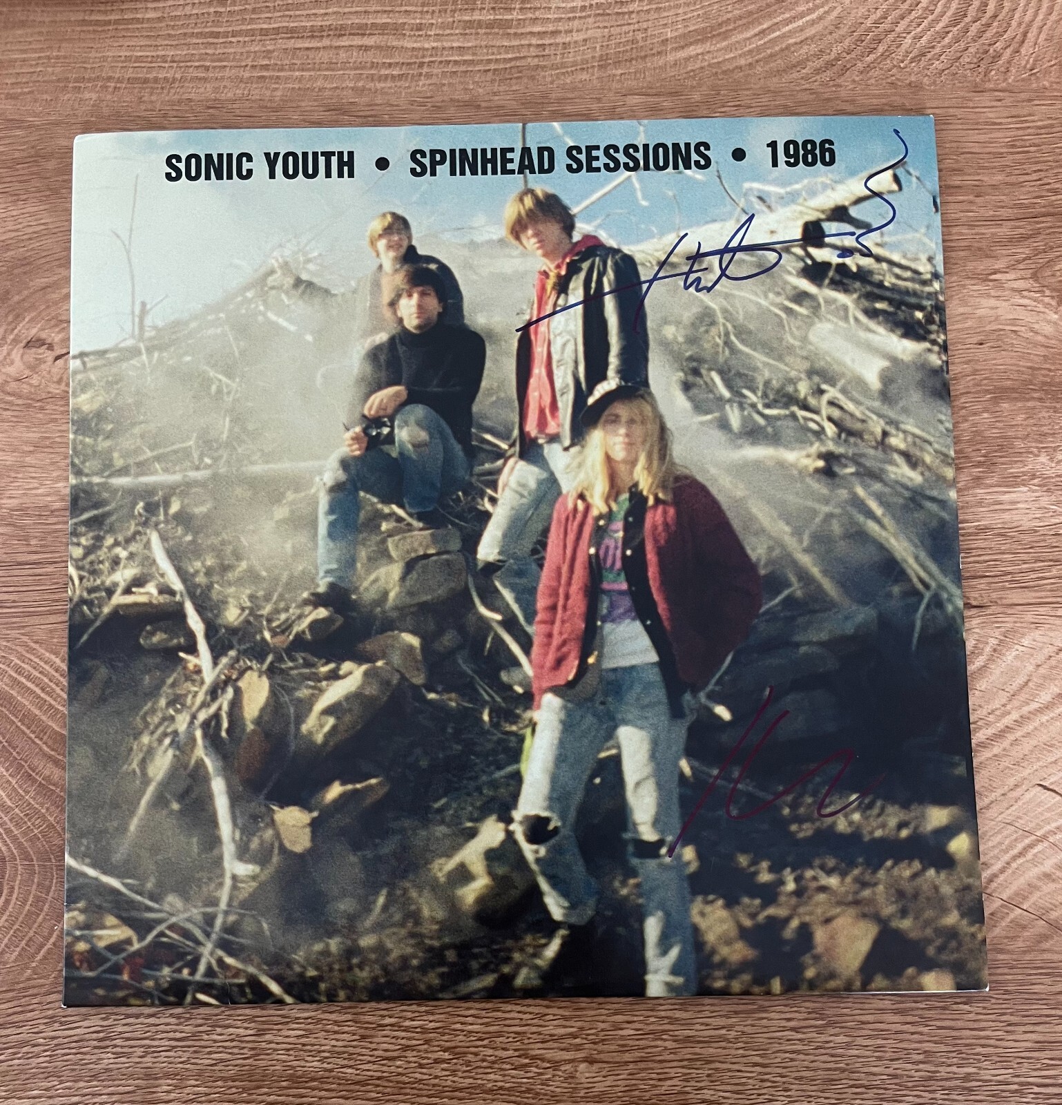 * SONIC YOUTH * signed album * SPINHEAD SESSIONS * THURSTON MOORE & KIM GORDON