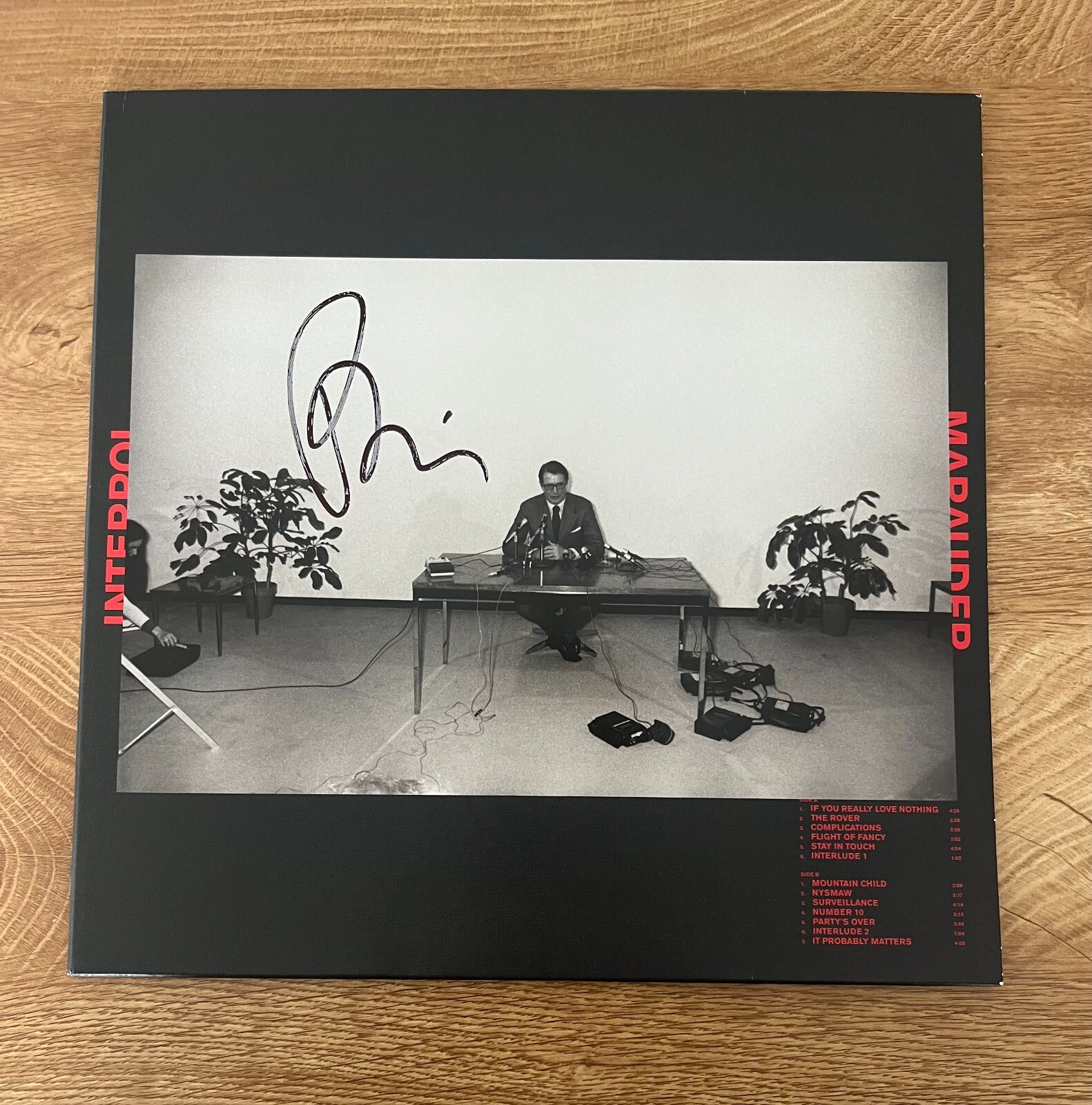 * PAUL BANKS * signed album * INTERPOL * MARAUDER * 1