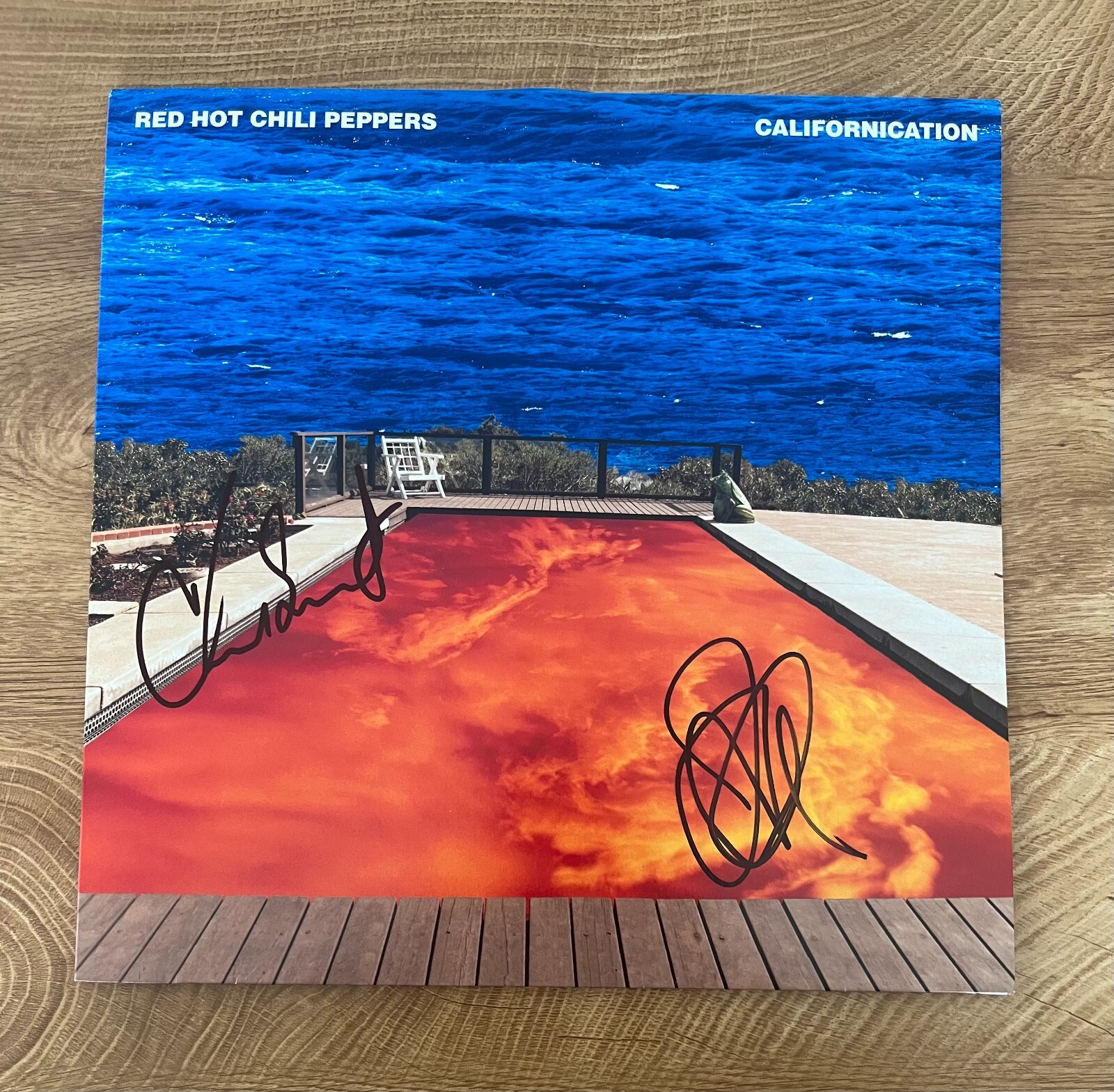 * RED HOT CHILI PEPPERS * signed vinyl album * CALIFORNICATION * JOHN & CHAD *