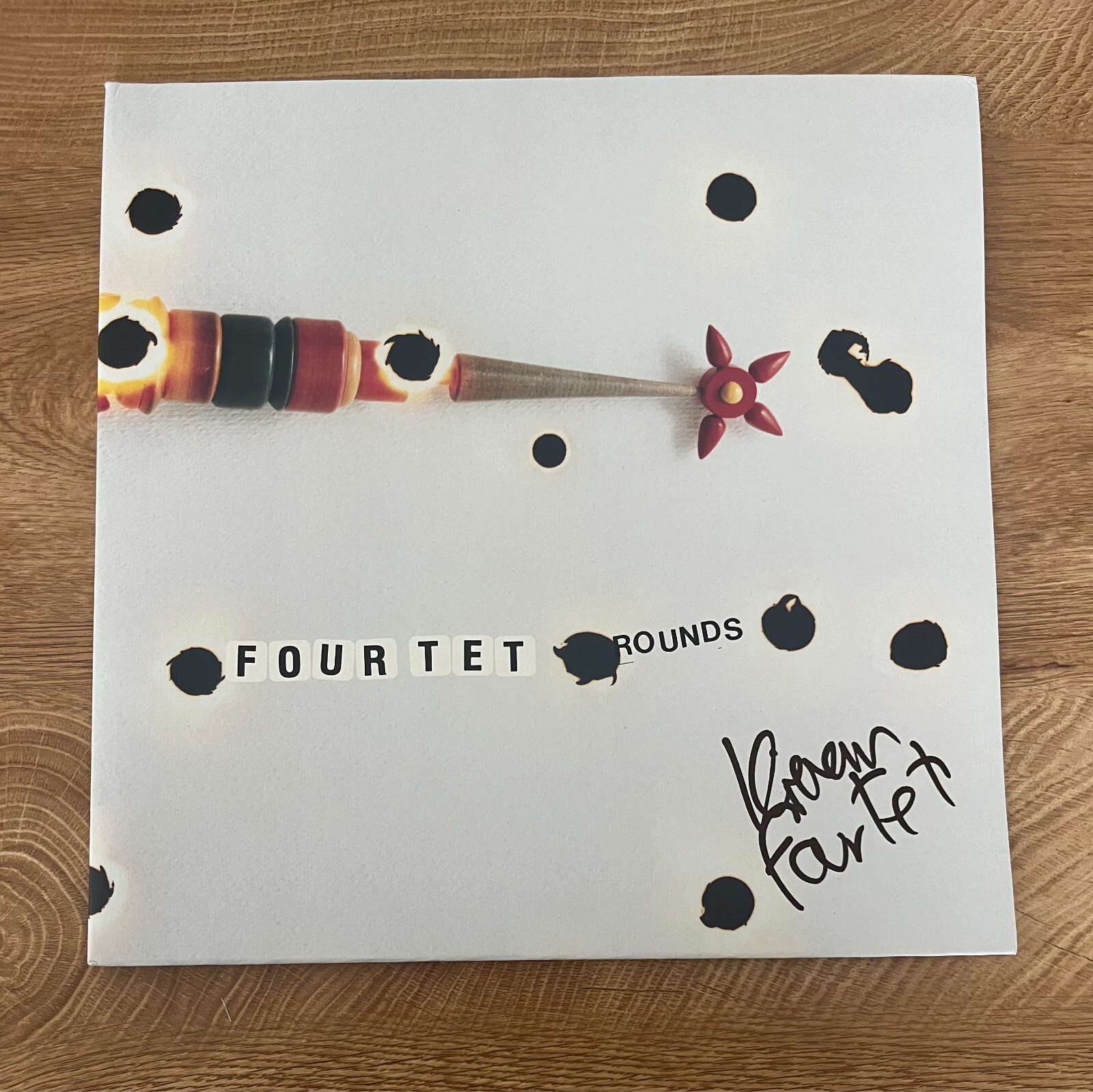 * FOUR TET * signed vinyl album * KIERNAN HEBDEN * ROUNDS * 1