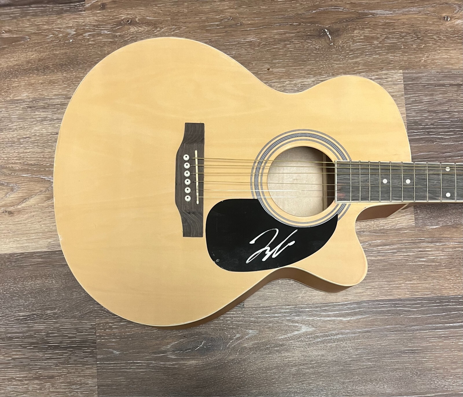 * TYLER HUBBARD * signed acoustic guitar * BACK THEN RIGHT NOW * 1
