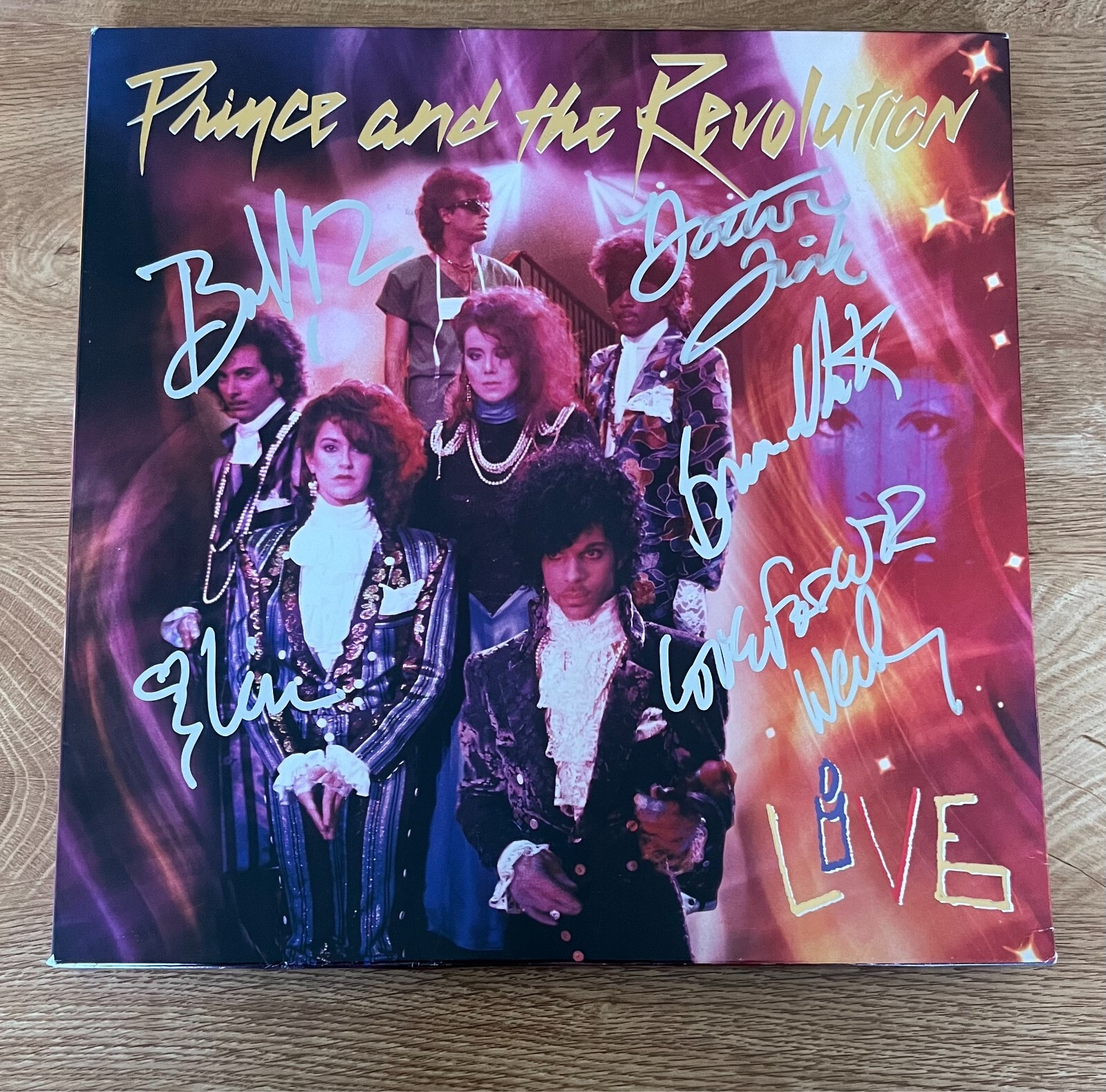 * THE REVOLUTION * signed vinyl album * PRINCE & THE REVOLUTION LIVE * BOX SET