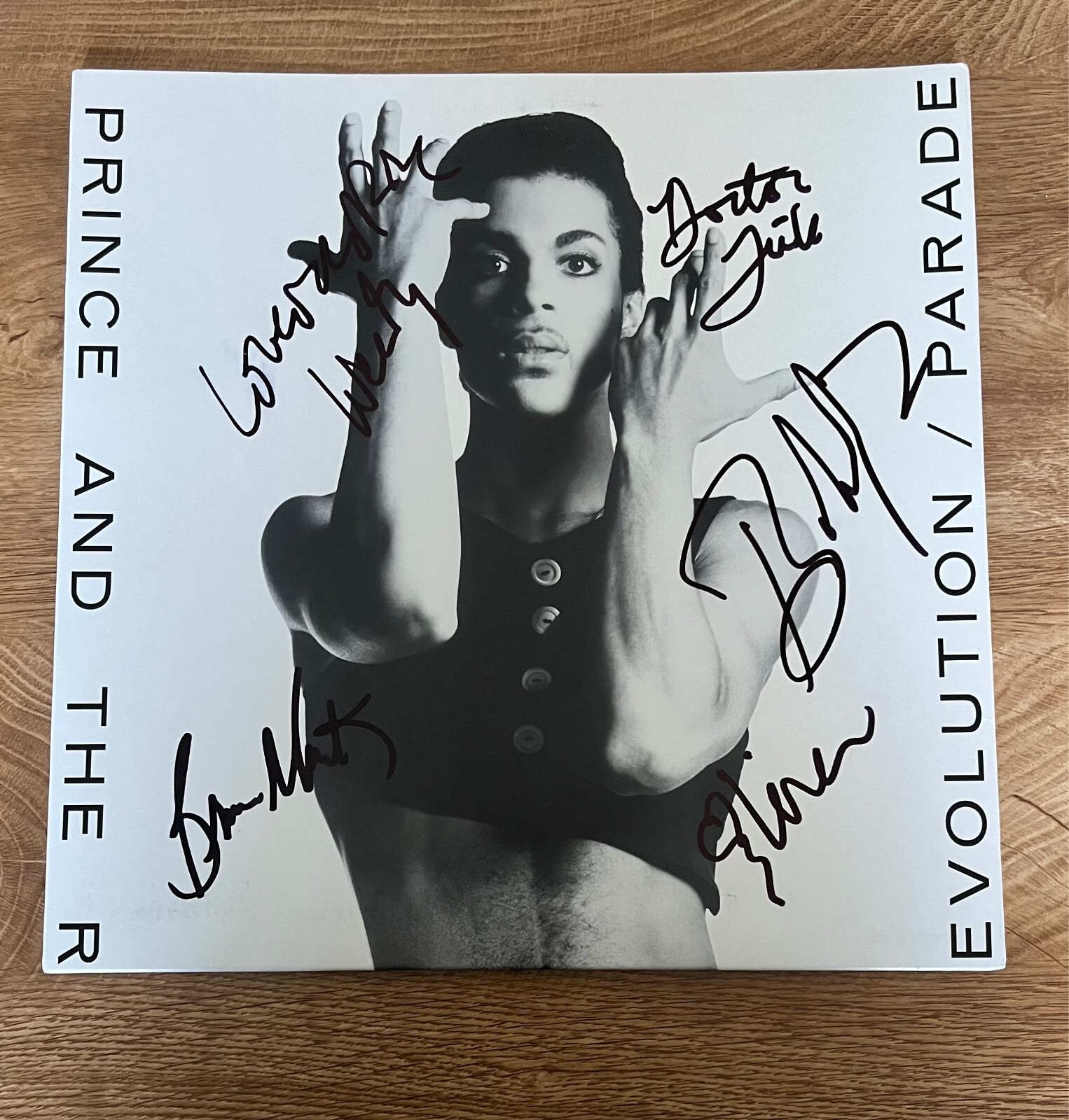 * THE REVOLUTION * signed vinyl album * PRINCE AND THE REVOLUTION * PARADE *