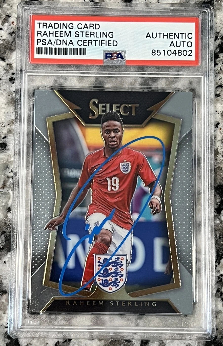 2015-16 Panini Select England Raheem Sterling Auto Signed #32 PSA/DNA