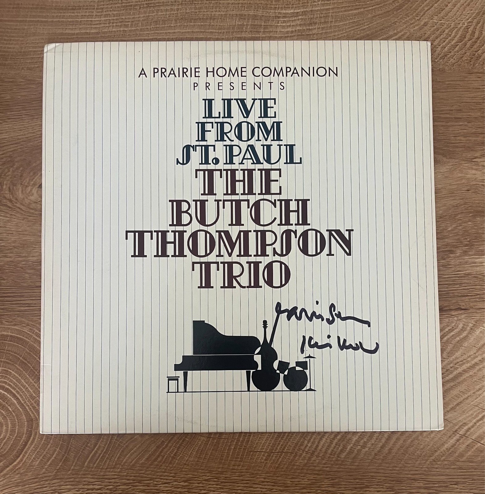 * GARRISON KEILOR * signed vinyl album * A PRARIE HOME COMPANION * 1