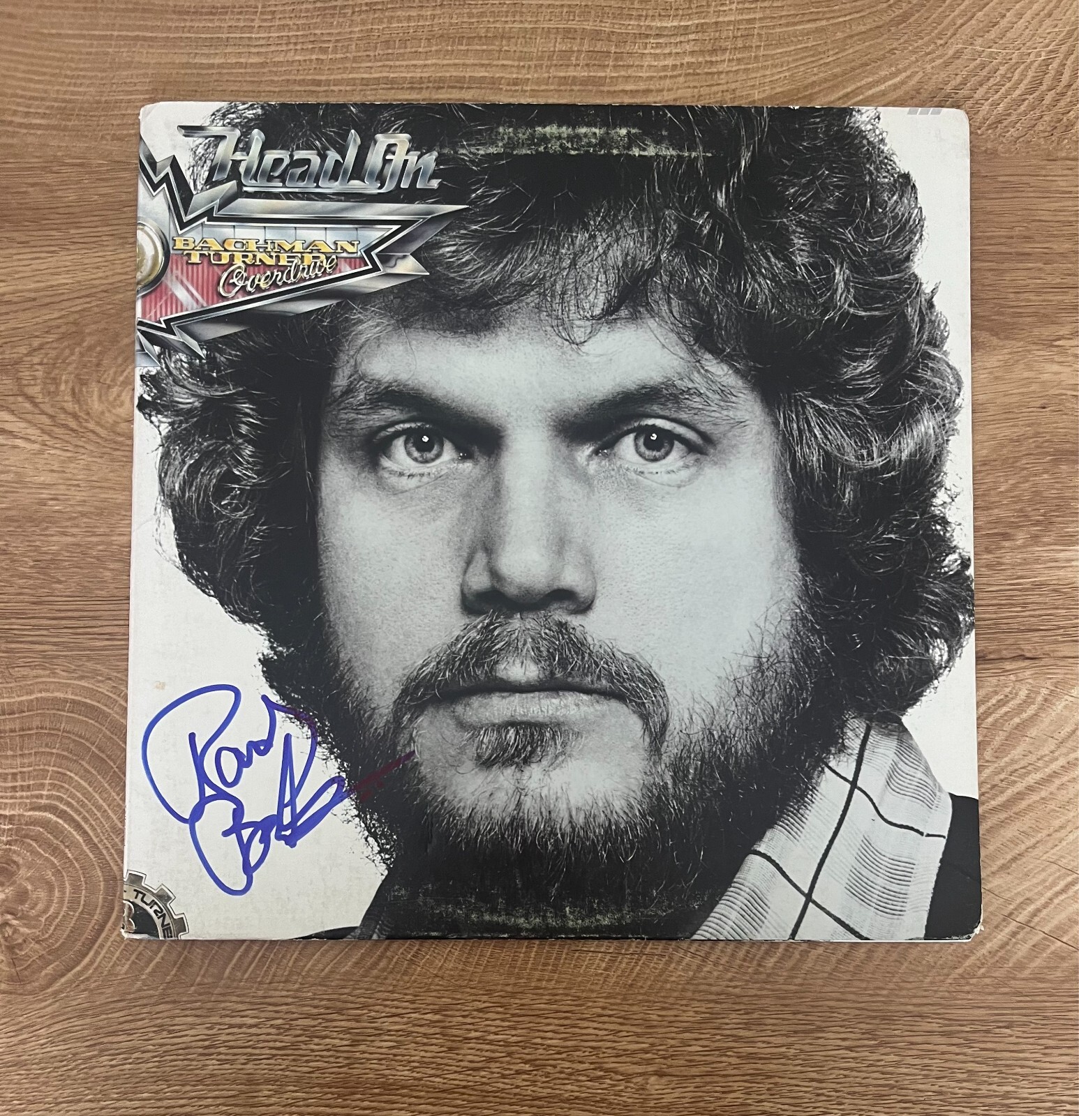 * RANDY BACHMAN * signed vinyl album * BACHMAN TURNER OVERDRIVE * HEAD ON *