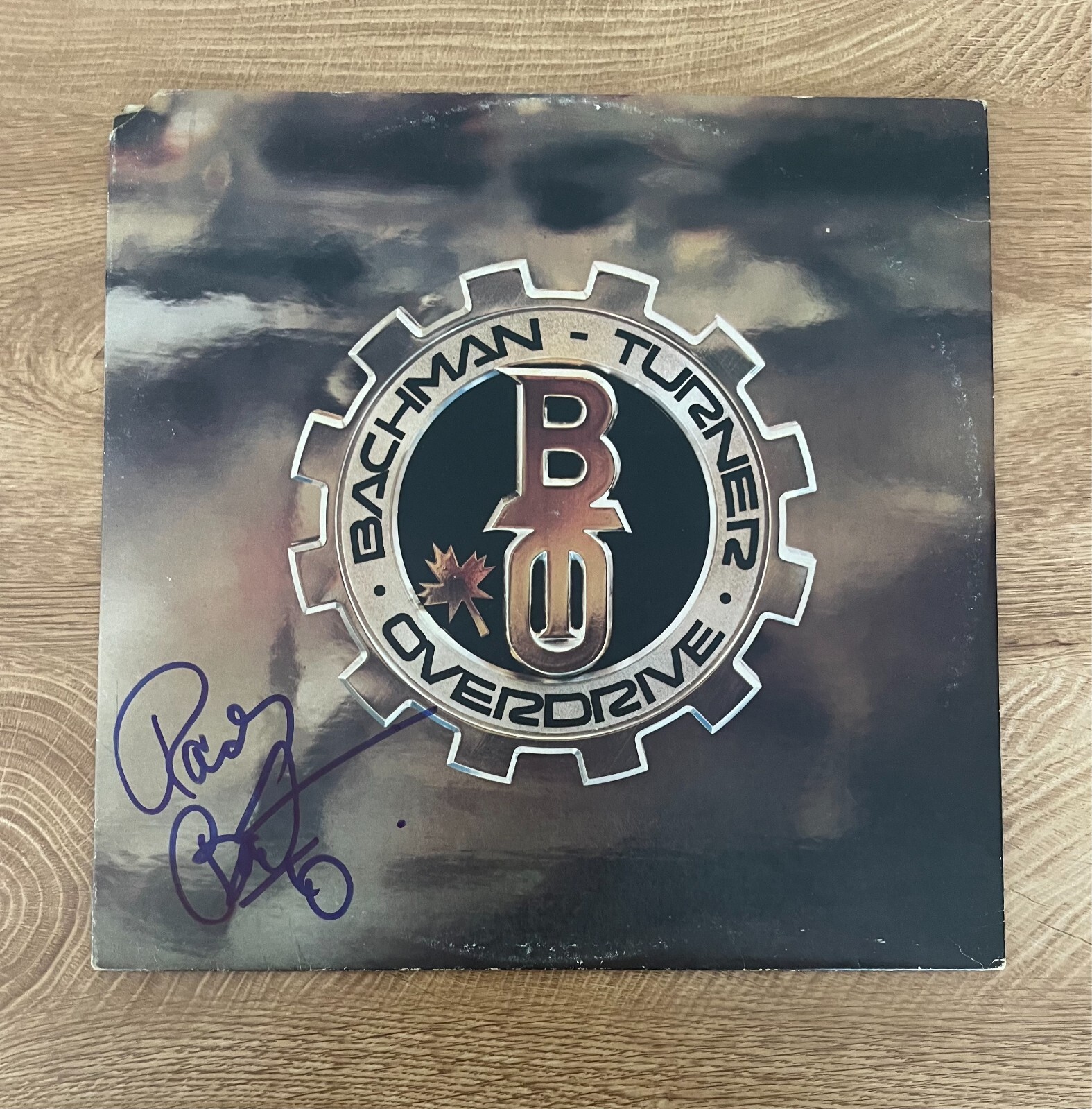 * RANDY BACHMAN * signed vinyl album * BACHMAN TURNER OVERDRIVE * HEAD ON *