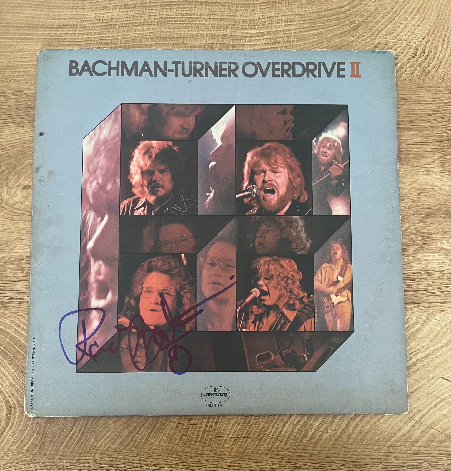 * RANDY BACHMAN * signed vinyl album * BACHMAN TURNER OVERDRIVE * II *