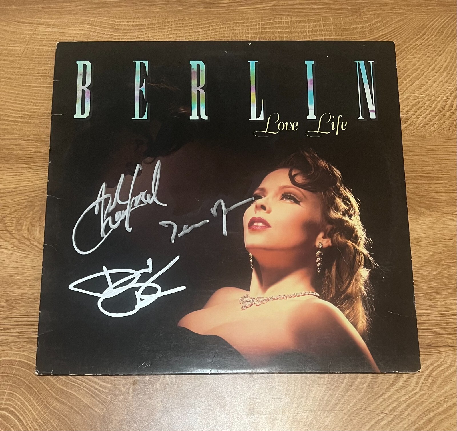 * BERLIN * signed album * LOVE LIFE * TERRI NUNN, JOHN CRAWFORD & DAVID DIAMOND