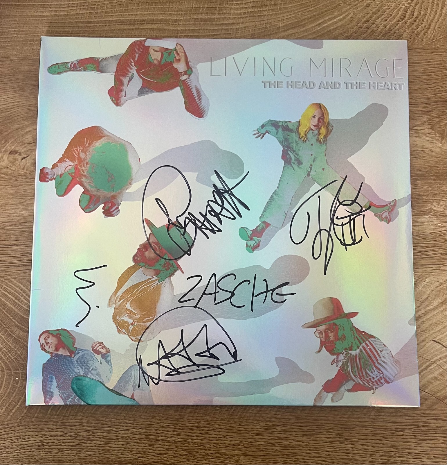 * THE HEAD AND THE HEART * signed vinyl album * LIVING MIRAGE * 1
