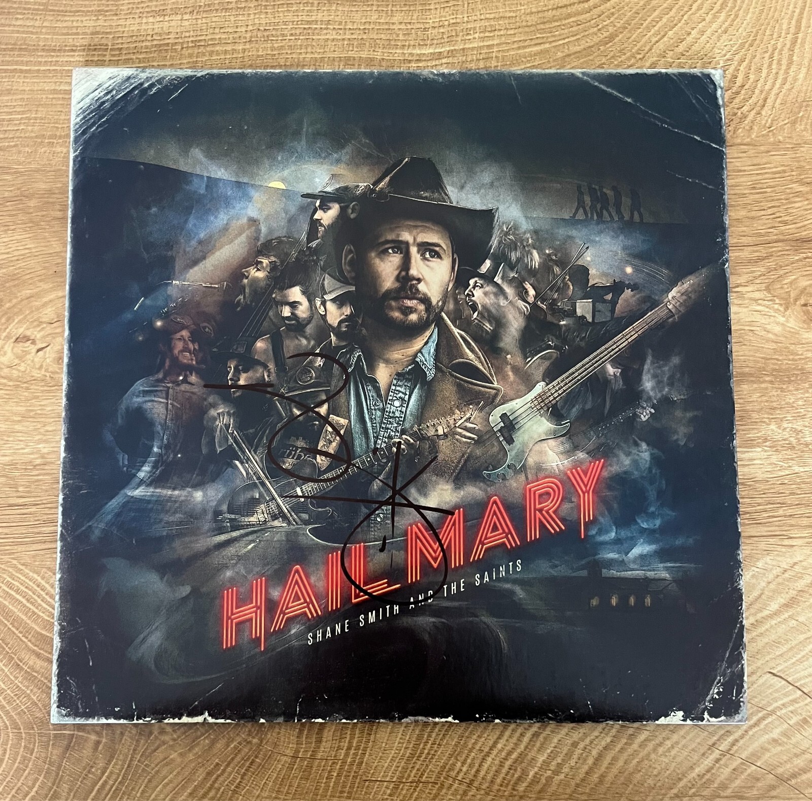 * SHANE SMITH & THE SAINTS * signed vinyl album * HAIL MARY * 1