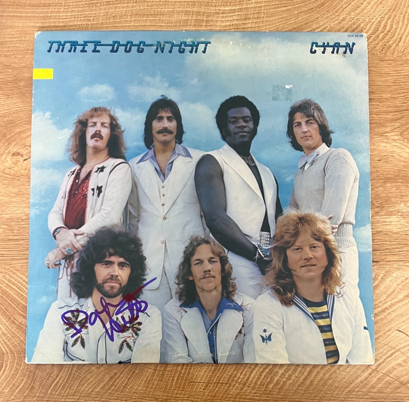 * DANNY HUTTON * signed vinyl album * THREE DOG NIGHT * CYAN * 1