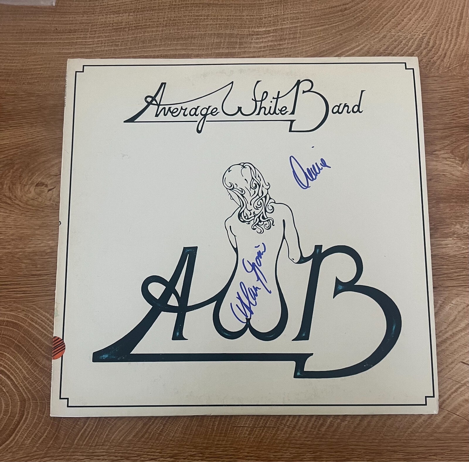 * AVERAGE WHITE BAND * signed vinyl album * ALAN GORRIE & ONNIE MCINTYRE * 1