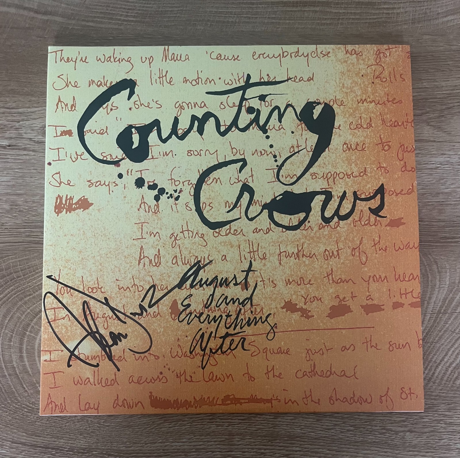 * ADAM DURITZ * signed album * COUNTING CROWS * AUGUST AND EVERYTHING AFTER *