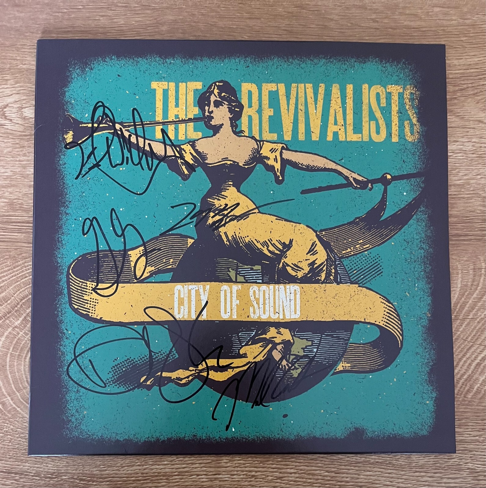 * THE REVIVALISTS * signed vinyl album * CITY OF SOUND * DAVID SHAW * 1