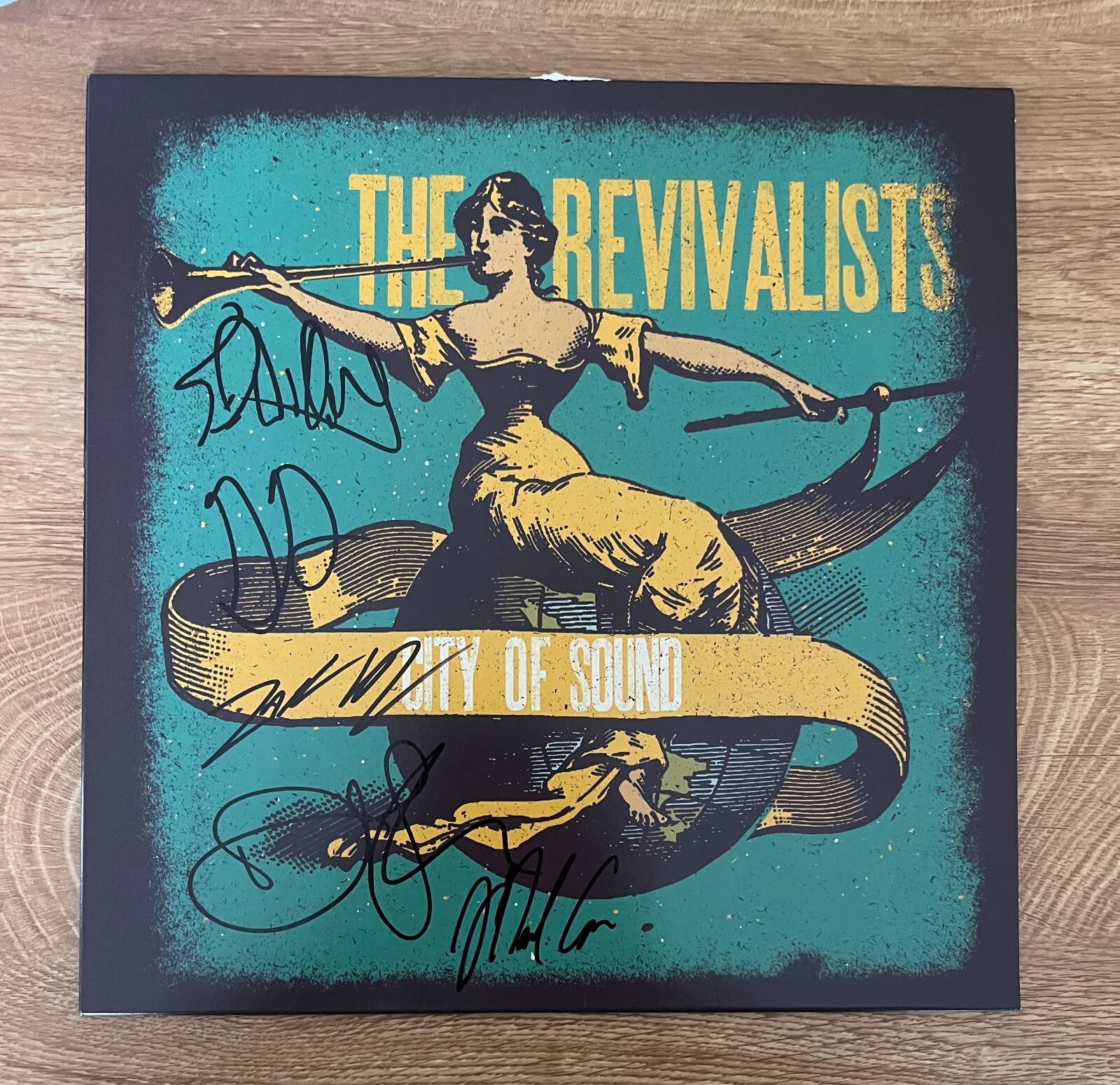 * THE REVIVALISTS * signed vinyl album * CITY OF SOUND * DAVID SHAW * 2