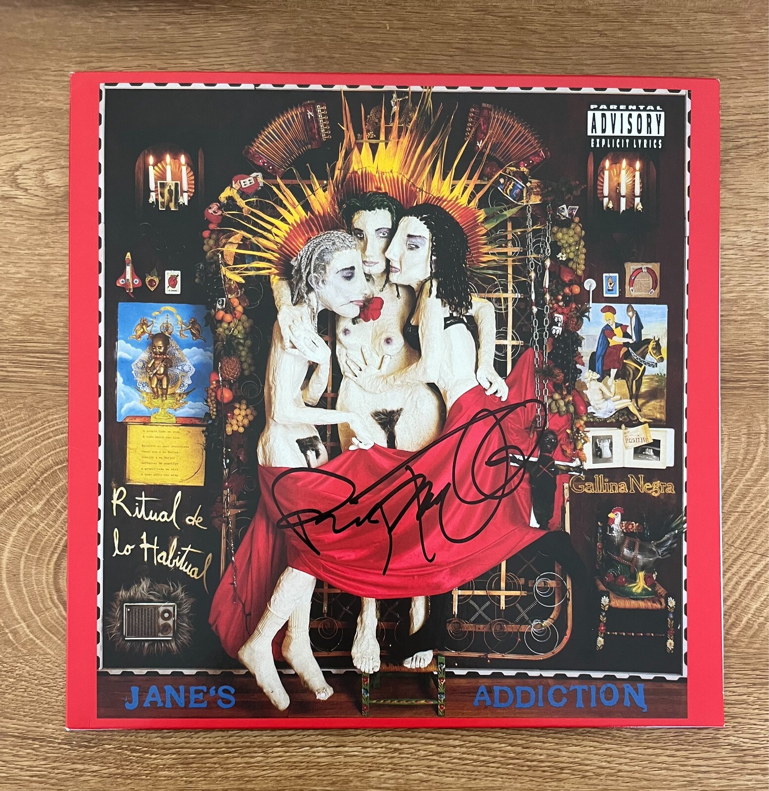 * PERRY FARRELL * signed vinyl album * JANE'S ADDICTION * RITUAL DE LO HABITUAL