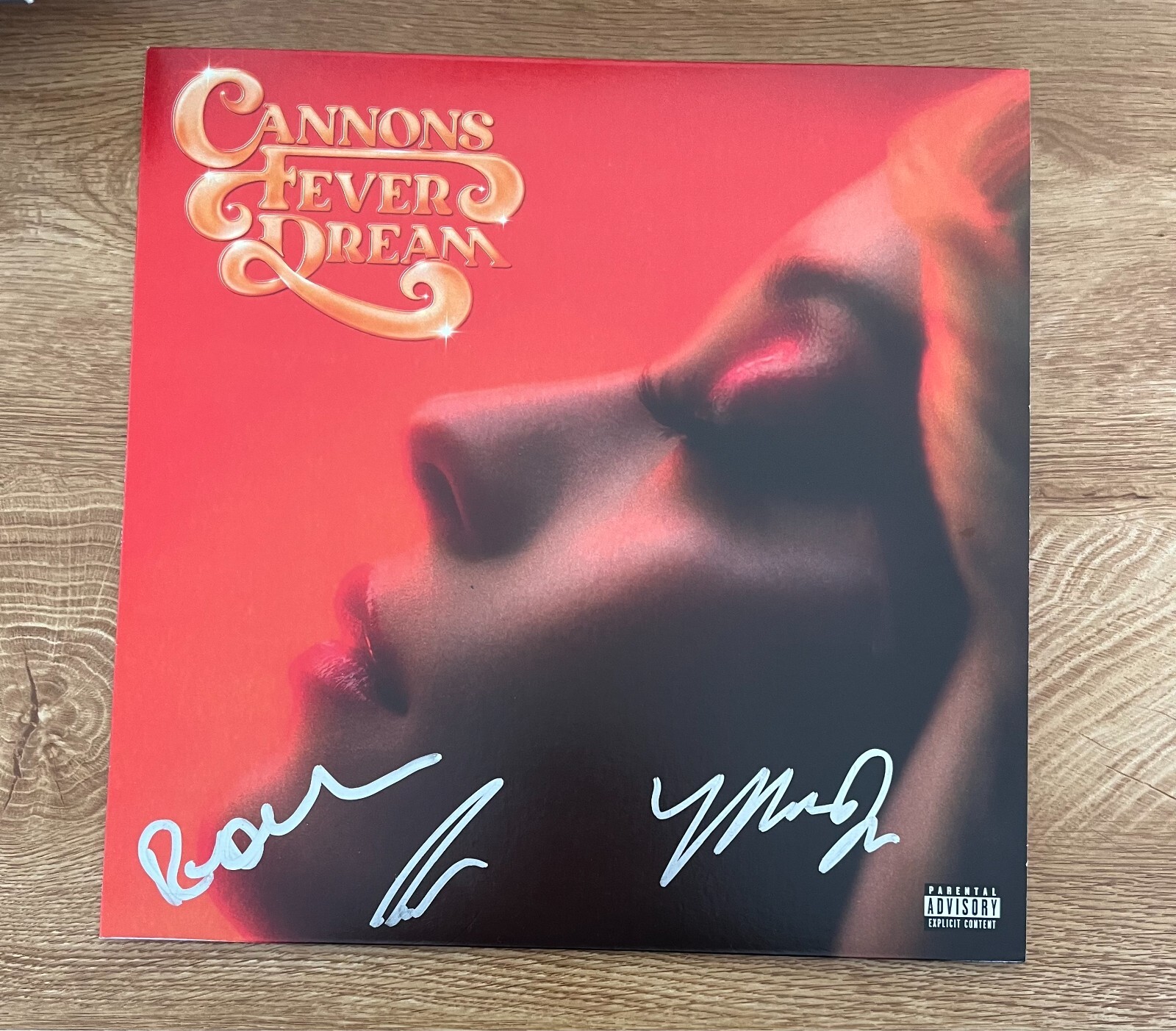 * CANNONS * signed vinyl album * FEVER DREAM * MICHELLE JOY, PAUL & RYAN * 1