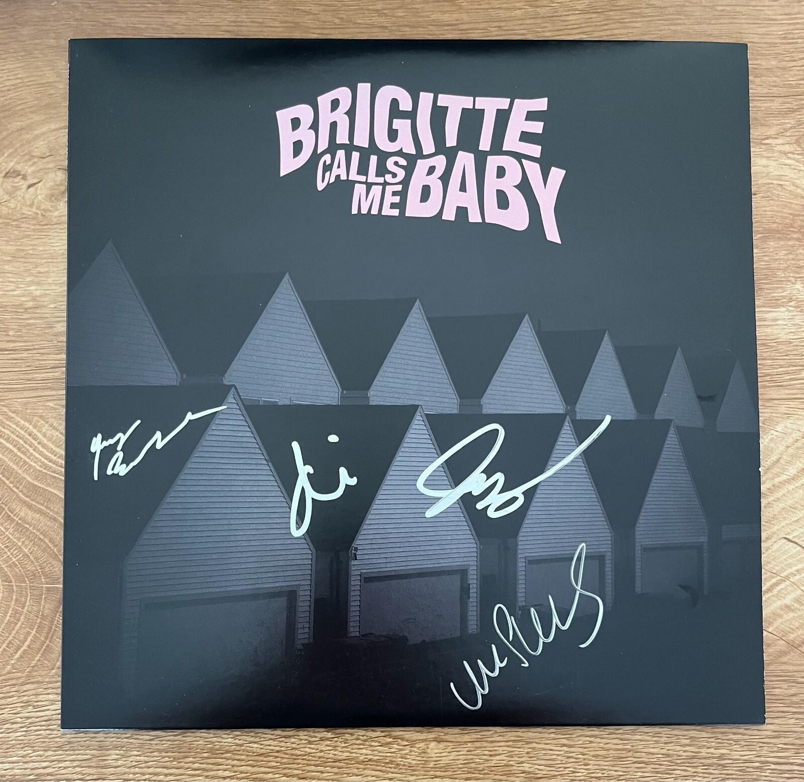 * BRIGITTE CALLS ME BABY * signed vinyl album * WES LEVINS, JEREMY, JAKE & DEVIN