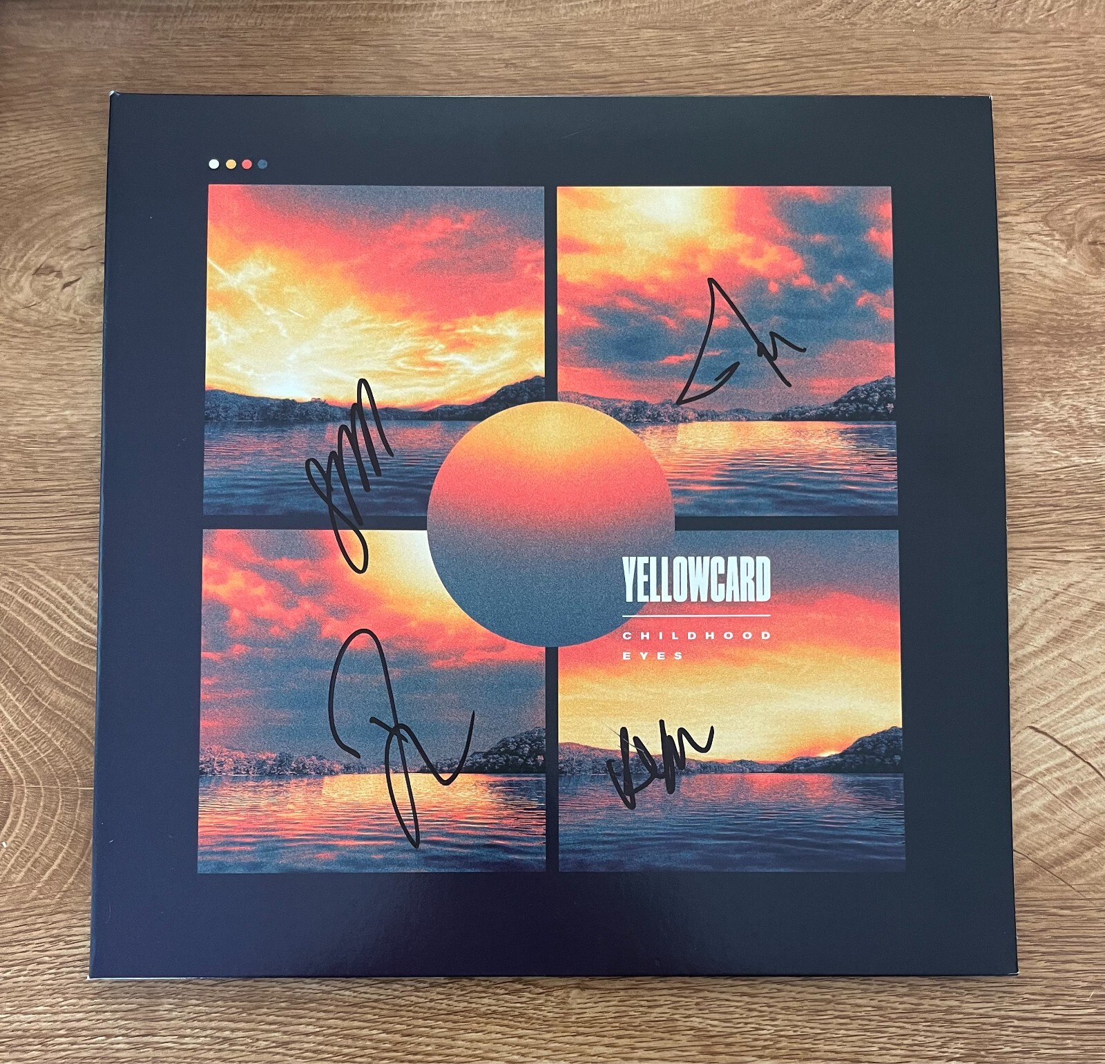 * YELLOWCARD * signed vinyl album * CHILDHOOD EYES * RYAN KEY, SEAN & JOSH *