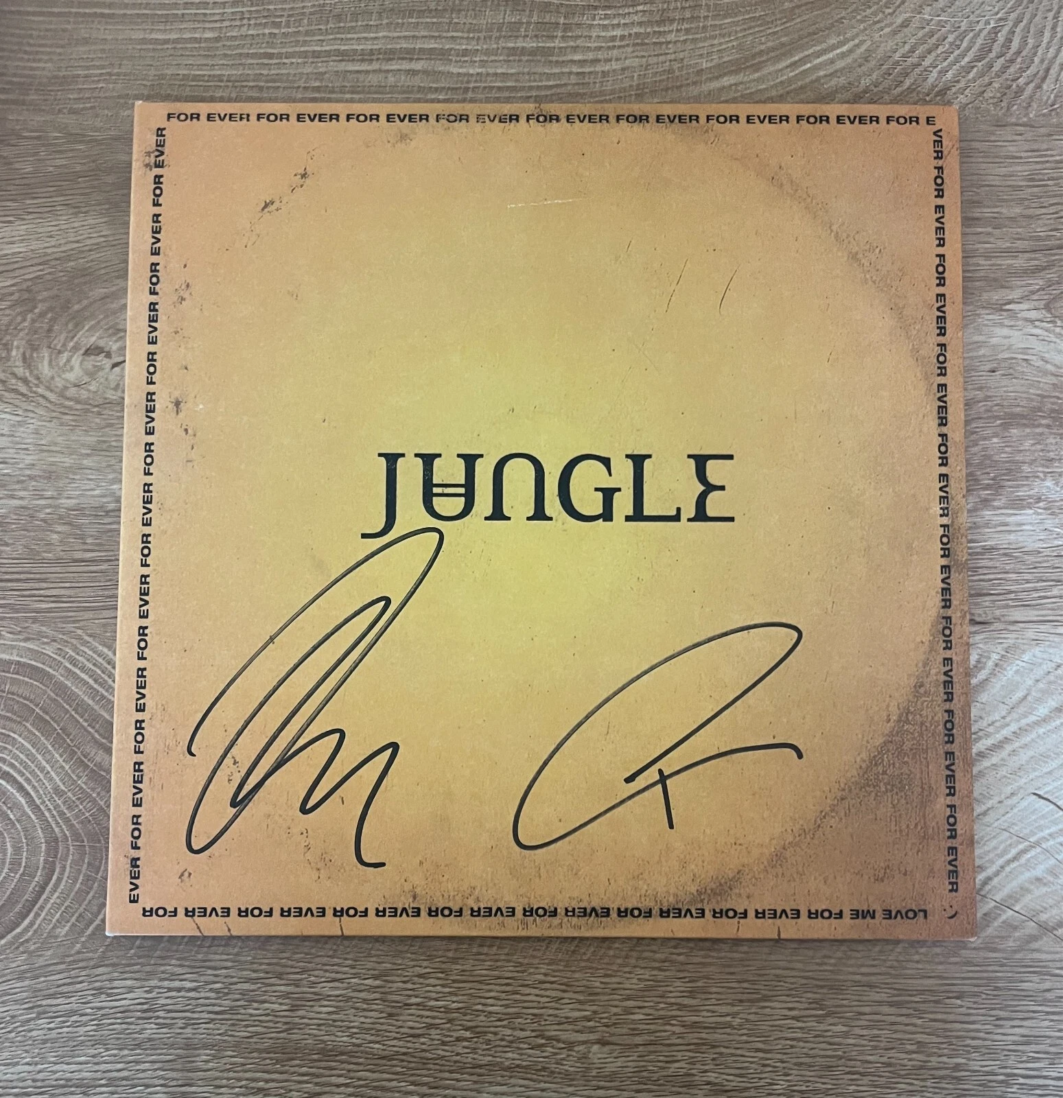 * JUNGLE * signed vinyl album * FOR EVER * JOSH LLOYD-WATSON & TOM MCFARLAND *