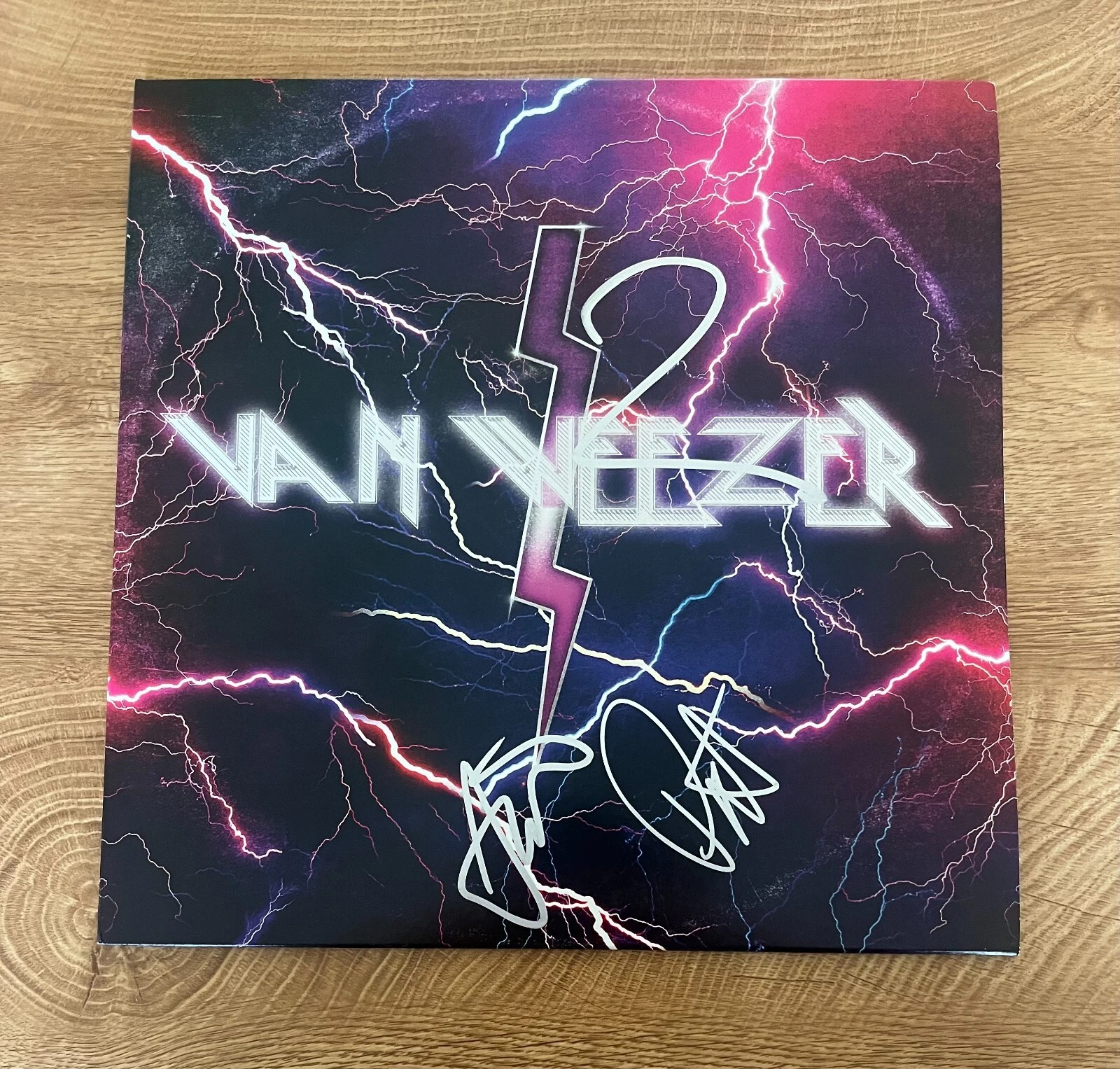 * WEEZER * signed vinyl album * VAN WEEZER * RIVERS CUOMO, SCOTT & PAT