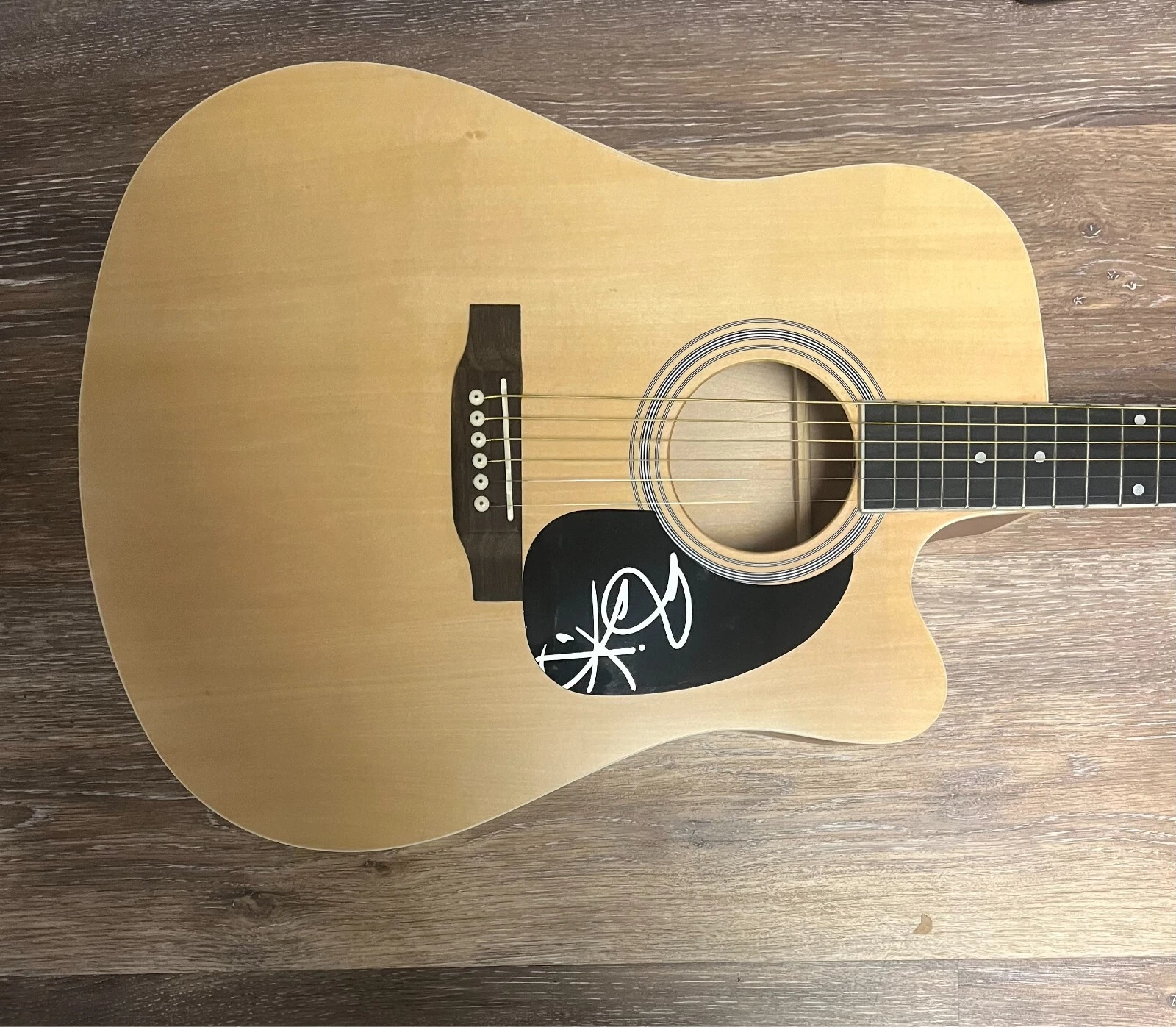 * SHANE SMITH * signed acoustic guitar * SHANE SMITH & THE SAINTS * 1