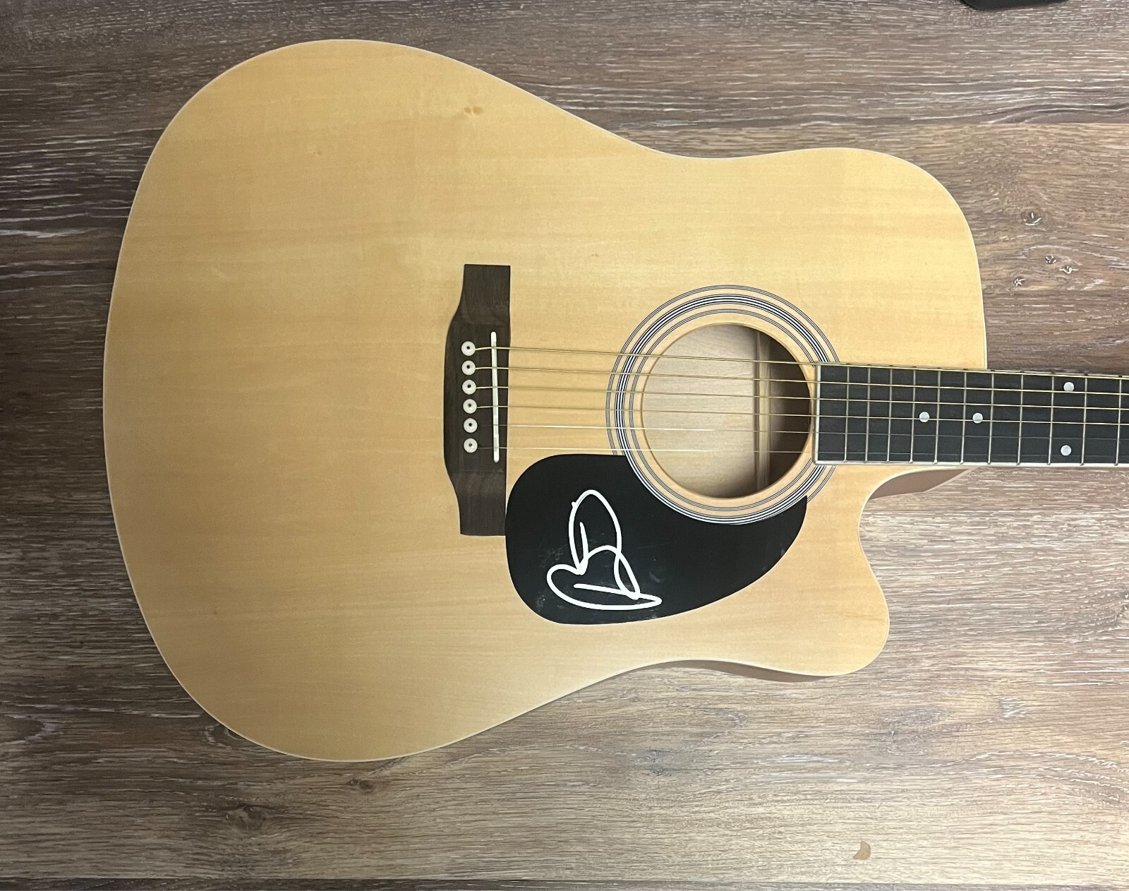 * BRYAN MARTIN * signed acoustic guitar * WE RIDE * 1