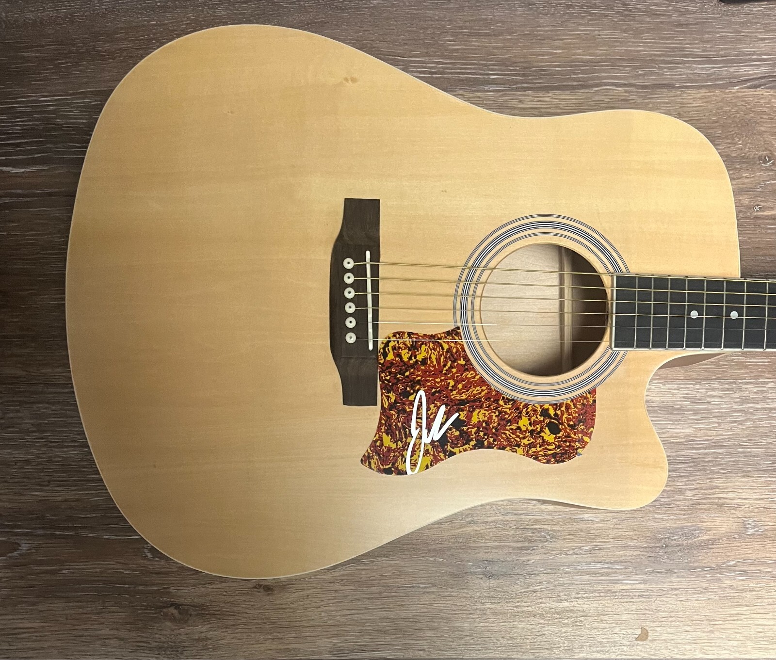 * JON PARDI * signed acoustic guitar * DIRT ON MY BOOTS * 3