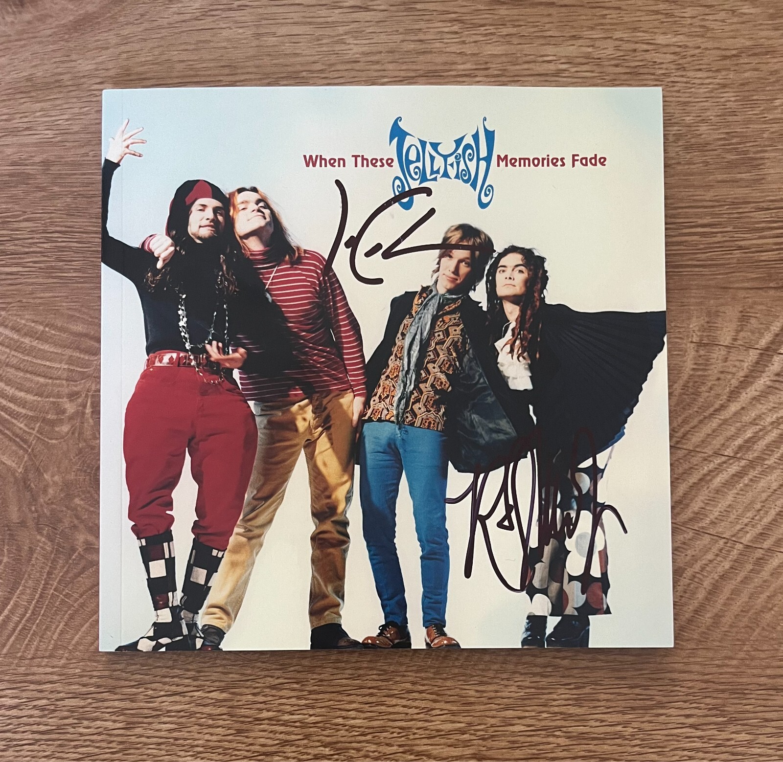 * JELLYFISH * signed lyric book * WHEN THESE MEMORIES FADE * JASON & ROGER *