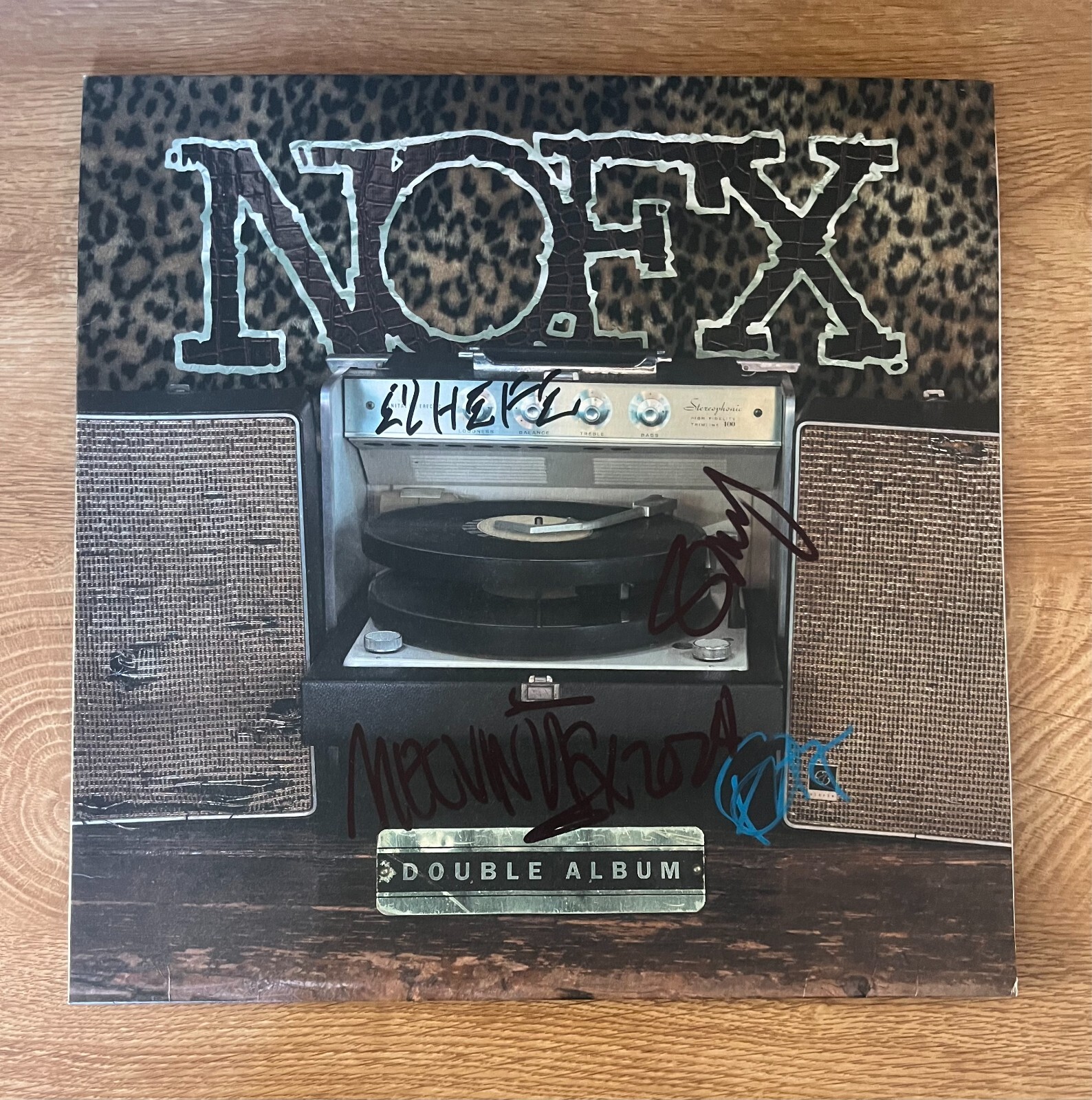 * NOFX * signed album * DOUBLE ALBUM * FAT MIKE, EL HEFE, SMELLY & ERIC MELVIN