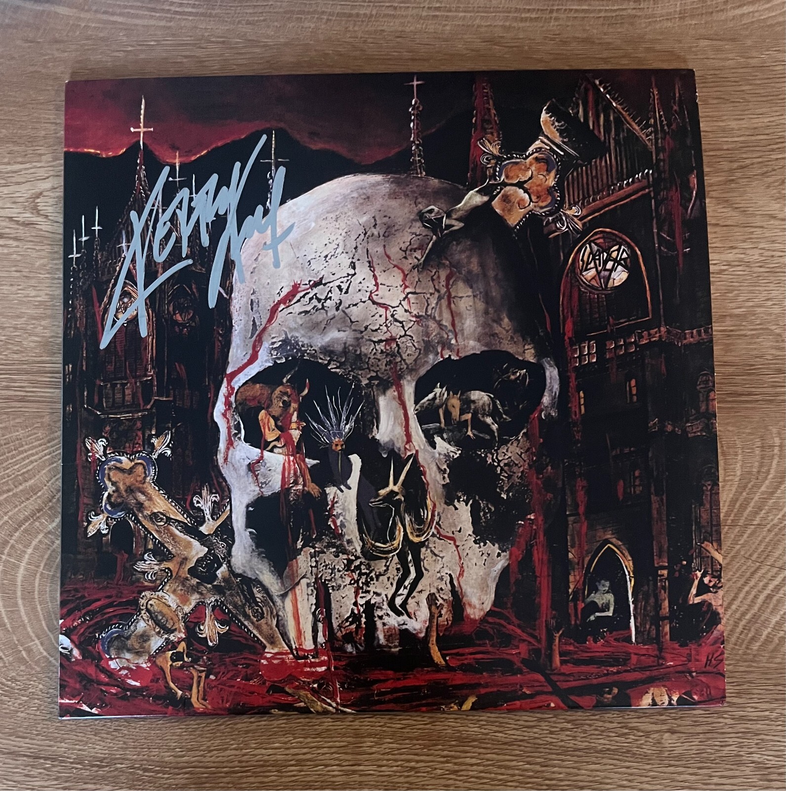 * KERRY KING * signed vinyl album * SLAYER * SOUTH OF HEAVEN * 1