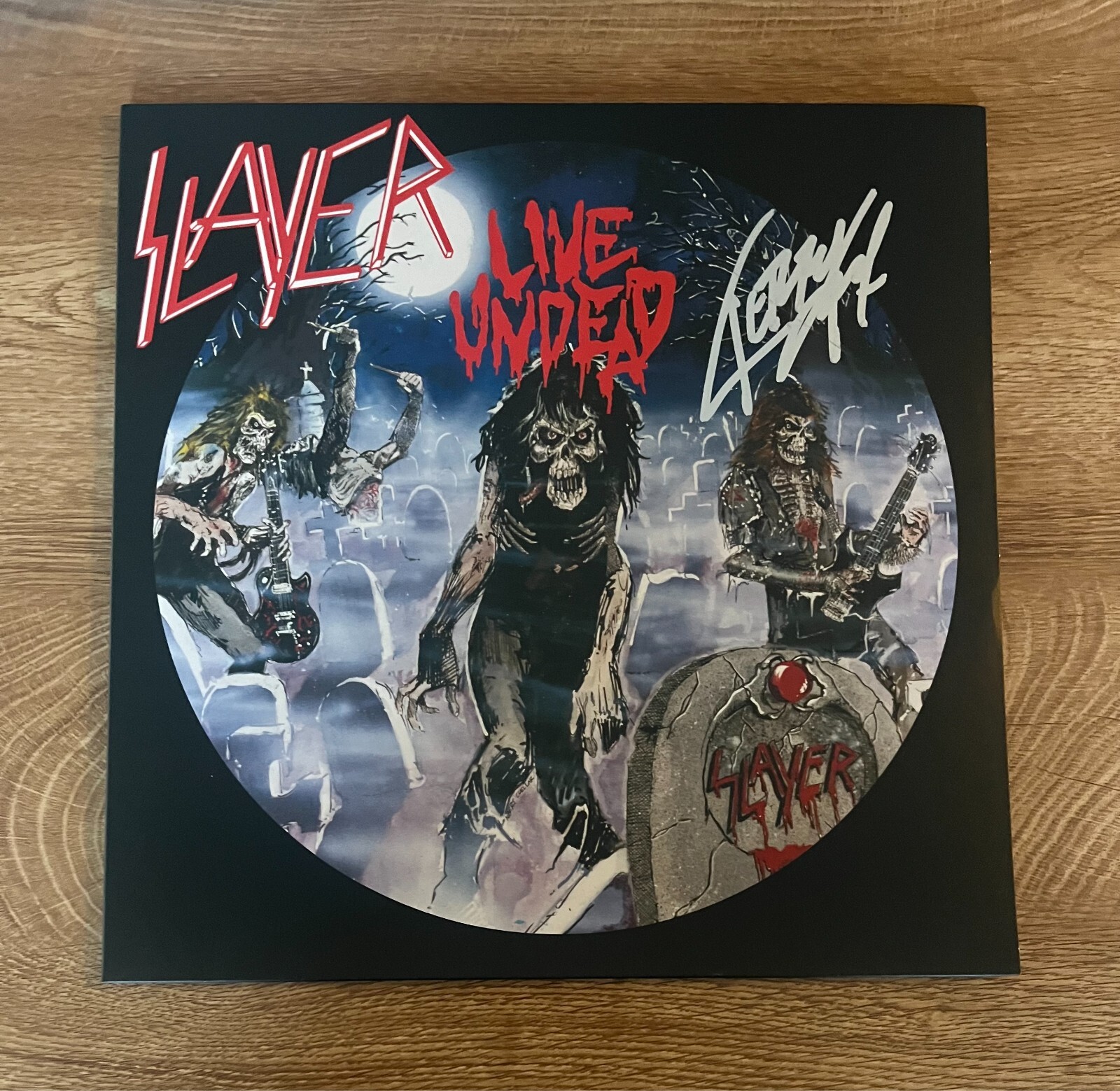 * KERRY KING * signed vinyl album * SLAYER * LIVE UNDEAD * 1