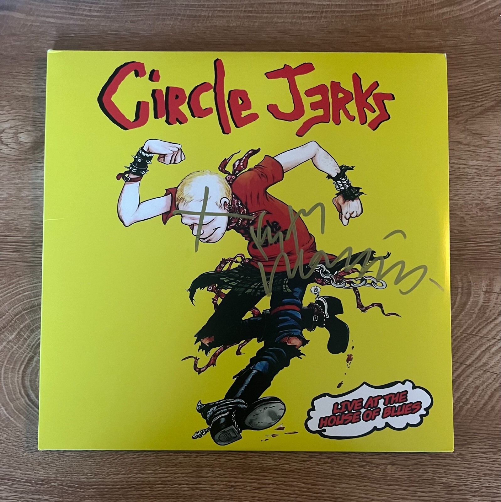 * KEITH MORRIS * signed vinyl album * CIRCLE JERKS * LIVE AT THE HOUSE OF BLUES