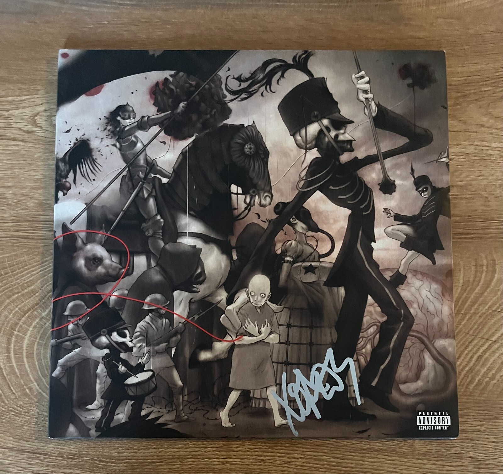 * FRANK IERO * signed vinyl album * MY CHEMICAL ROMANCE * BLACK PARADE * 1