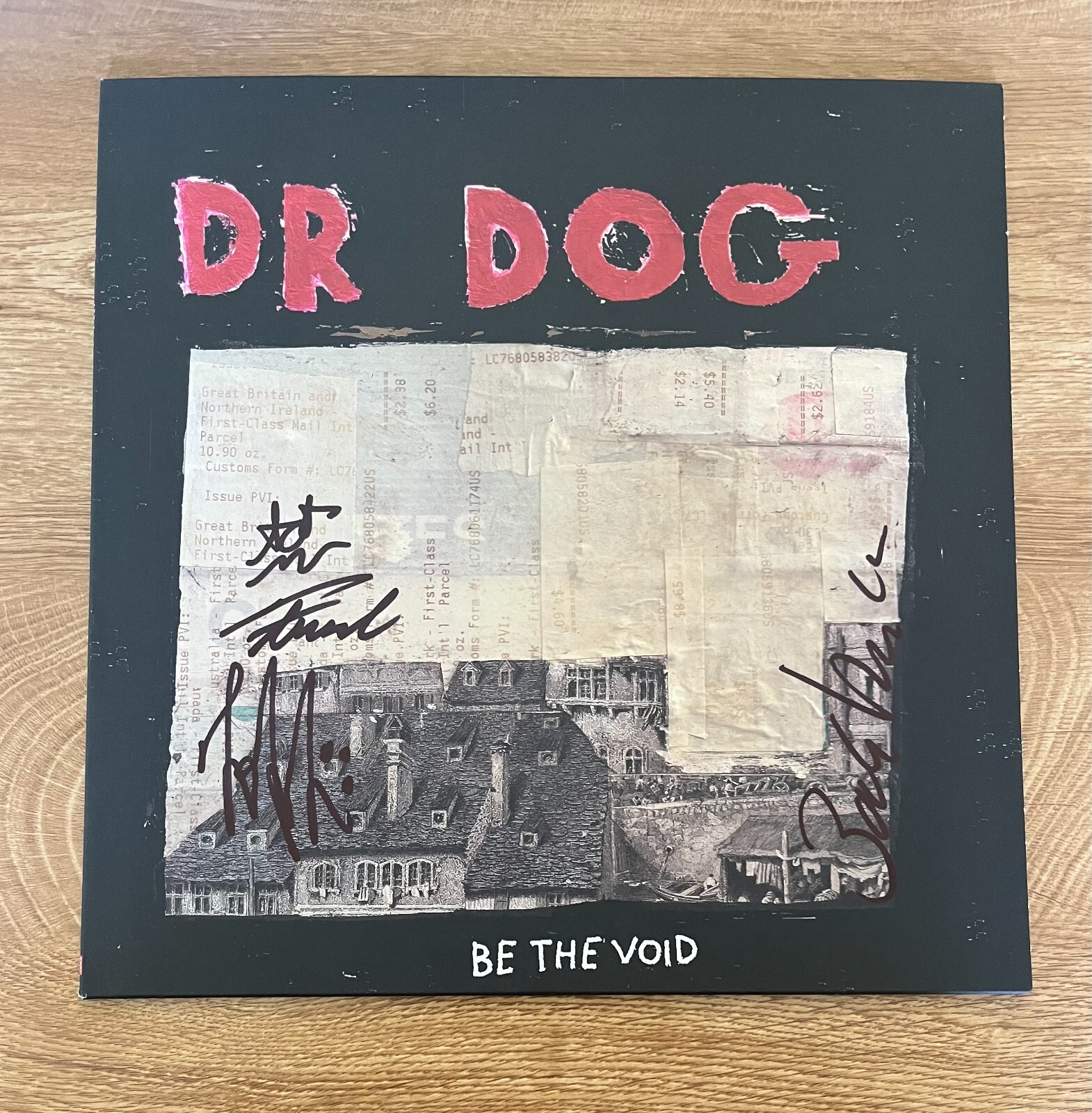 * DR. DOG * signed album * BE THE VOID * TOBY LEAMAN, FRANK, SCOTT & ZACH *