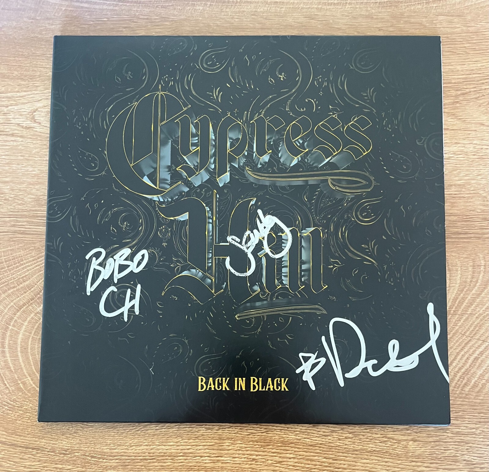 * CYPRESS HILL * signed album * BACK IN BLACK * B-REAL, BOBO & SENDOG * 1