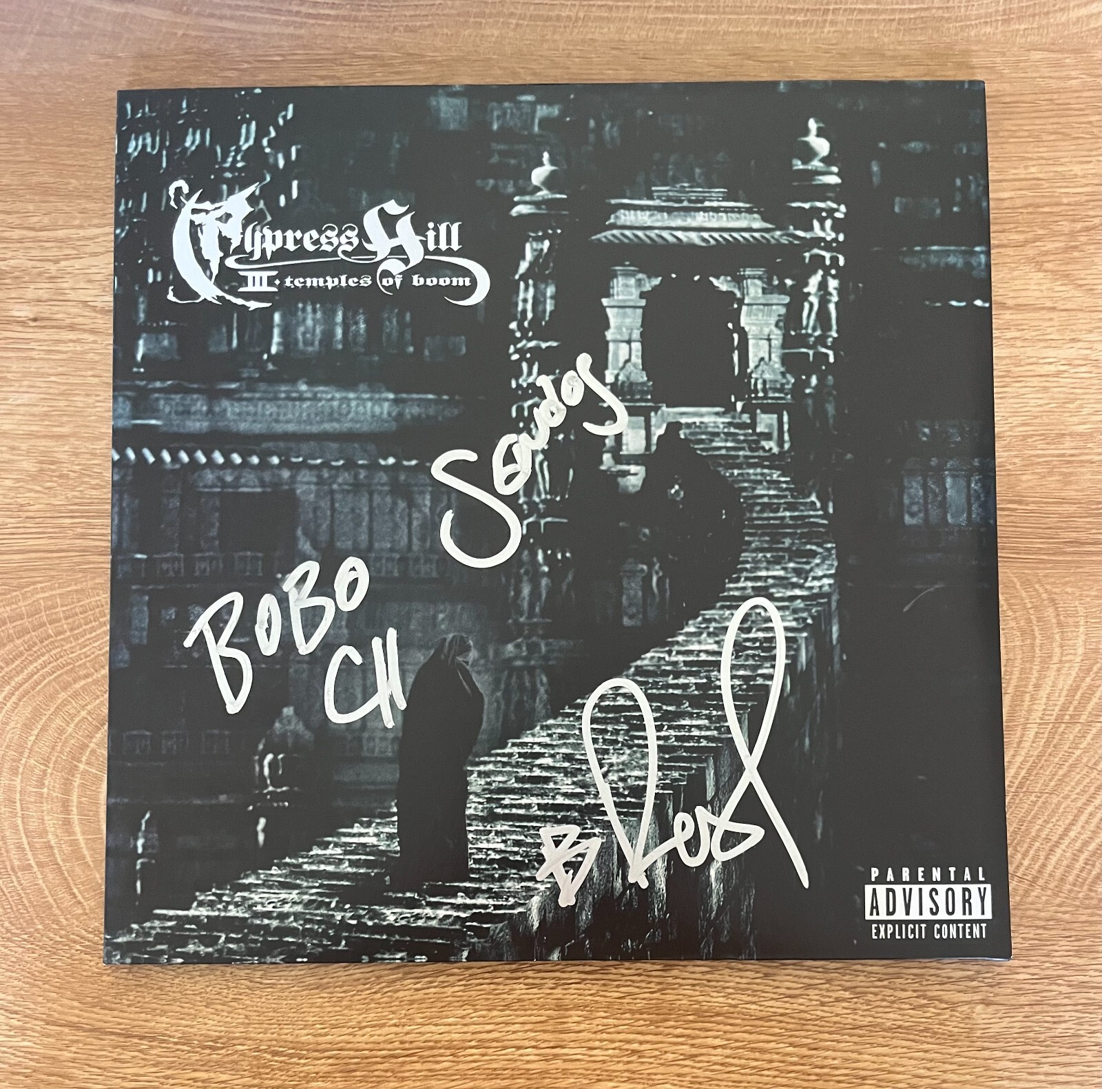 * CYPRESS HILL * signed album * TEMPLES OF BOOM * B-REAL, BOBO & SENDOG * 1
