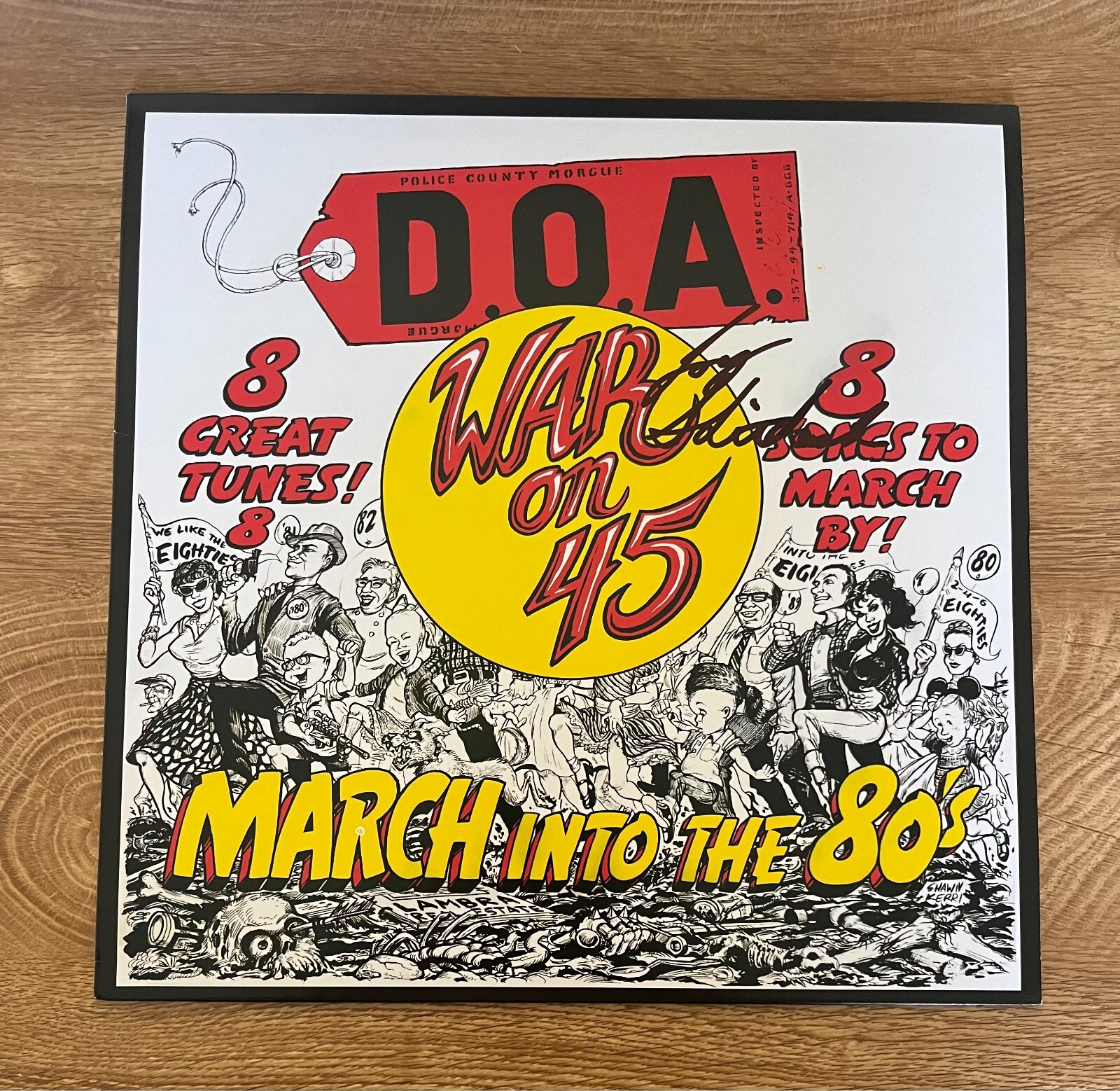 * D.O.A. * signed album * JOEY SHITHEAD * WAR ON 45 * 1