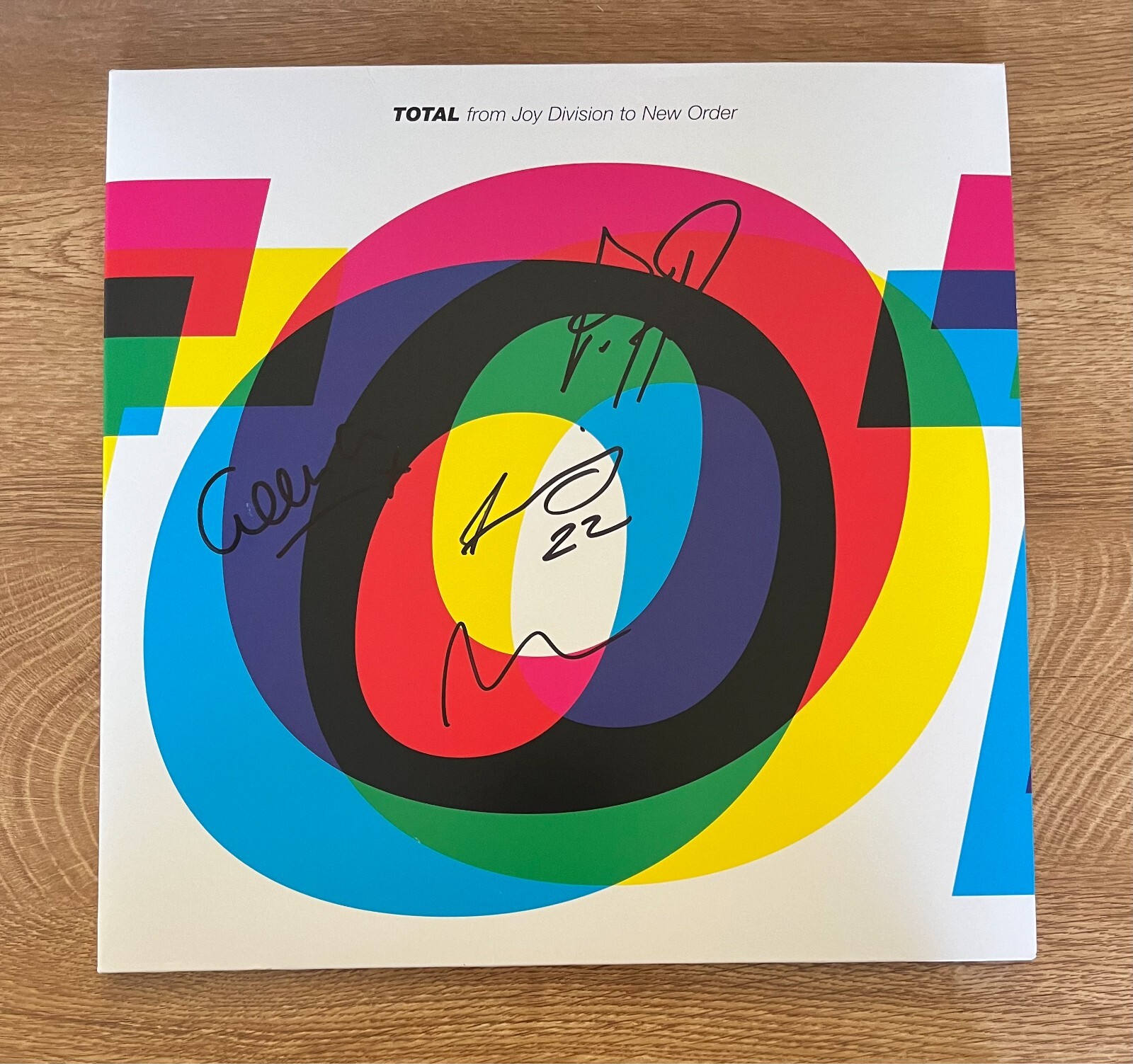 * NEW ORDER * signed album * TOTAL * PETER, BERNARD, STEPHEN & GILLIAN * 1