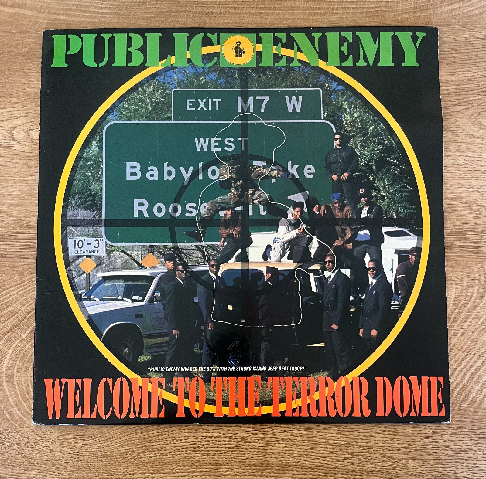 * CHUCK D * signed album * PUBLIC ENEMY * WELCOME TO THE TERROR DOME * 1