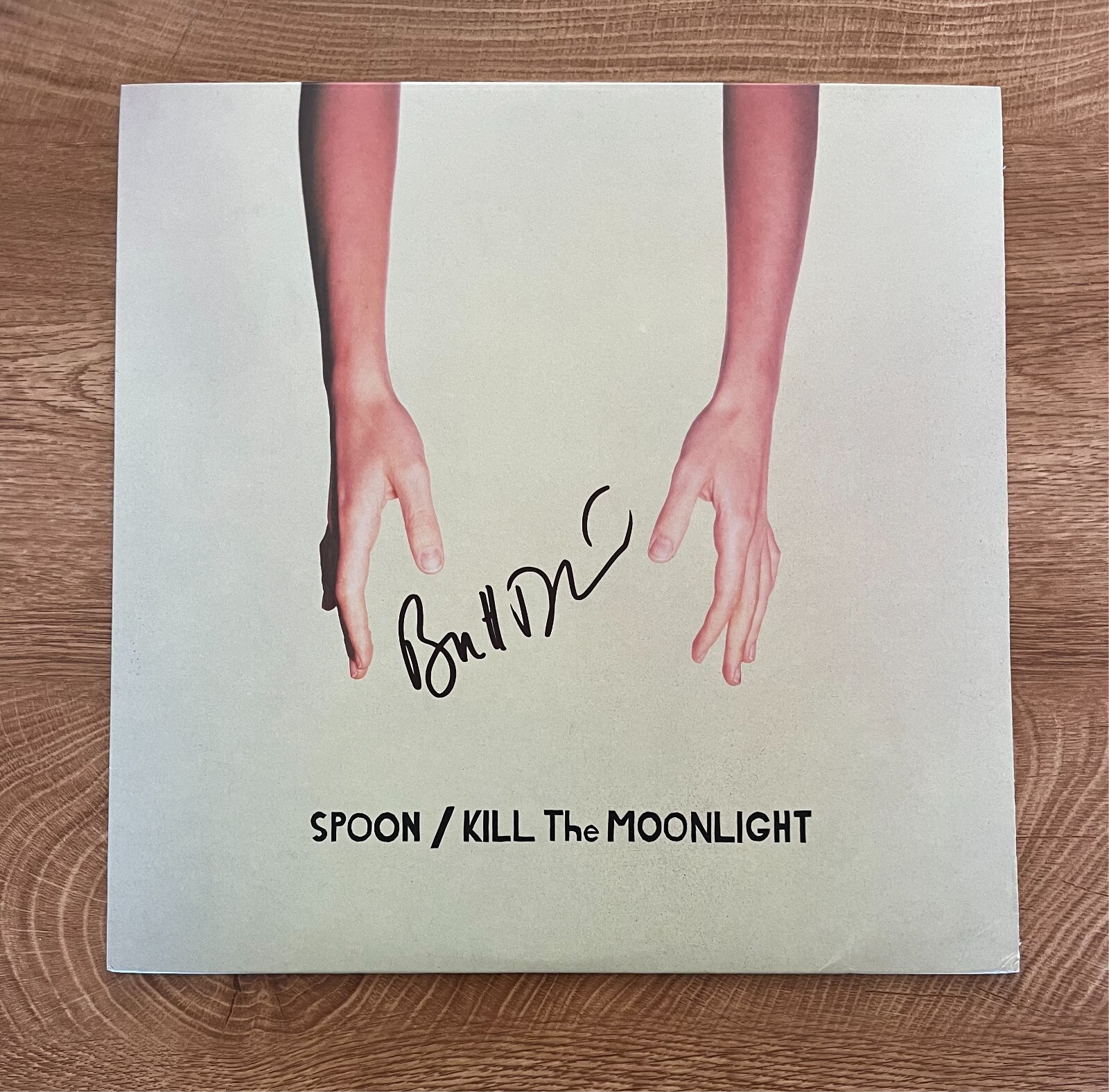 * BRITT DANIEL * signed vinyl album * SPOON * KILL THE MOONLIGHT * 1