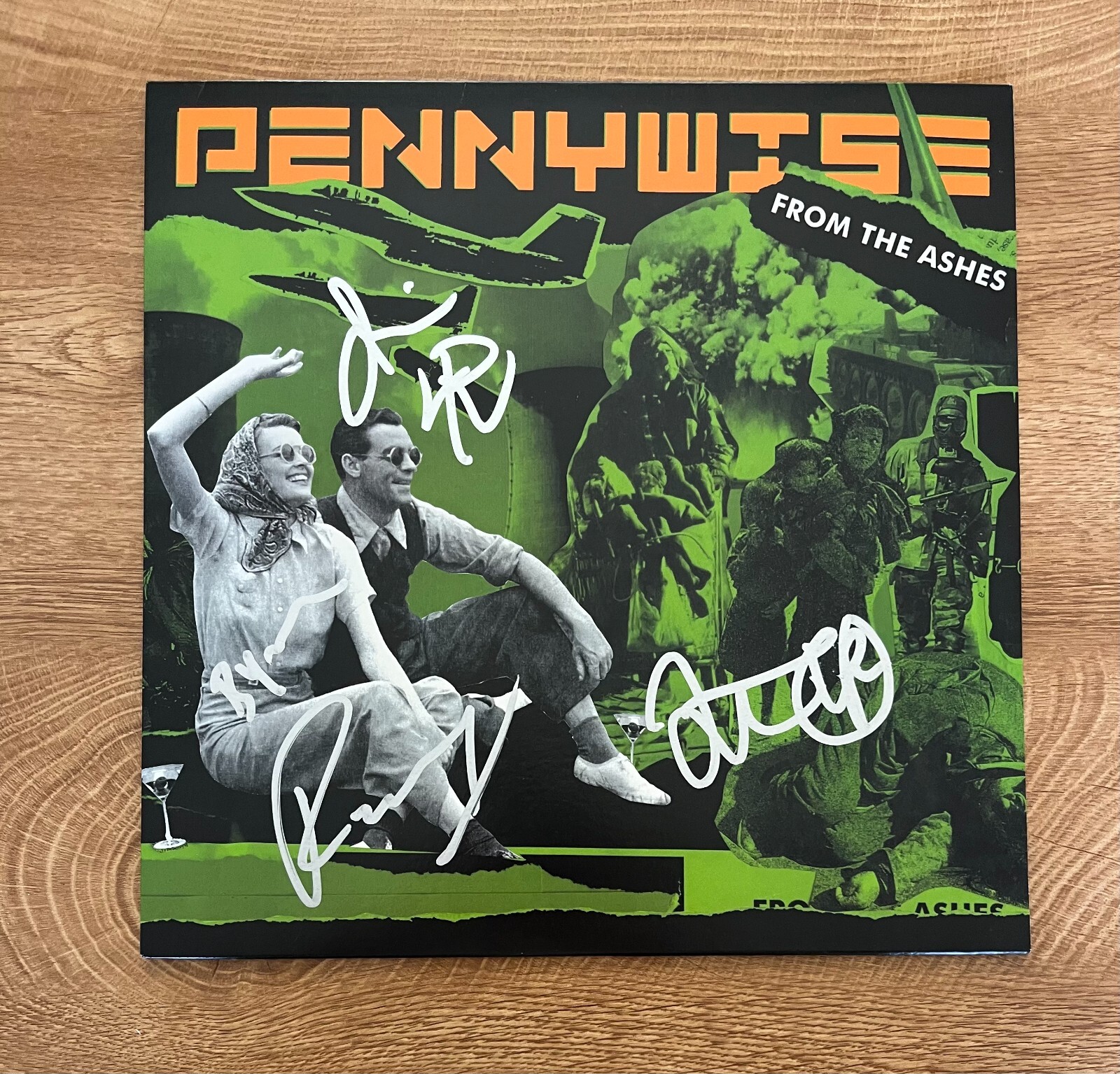 * PENNYWISE * signed album * FROM THE ASHES * JIM, BYRON, RANDY & FLETCHER *